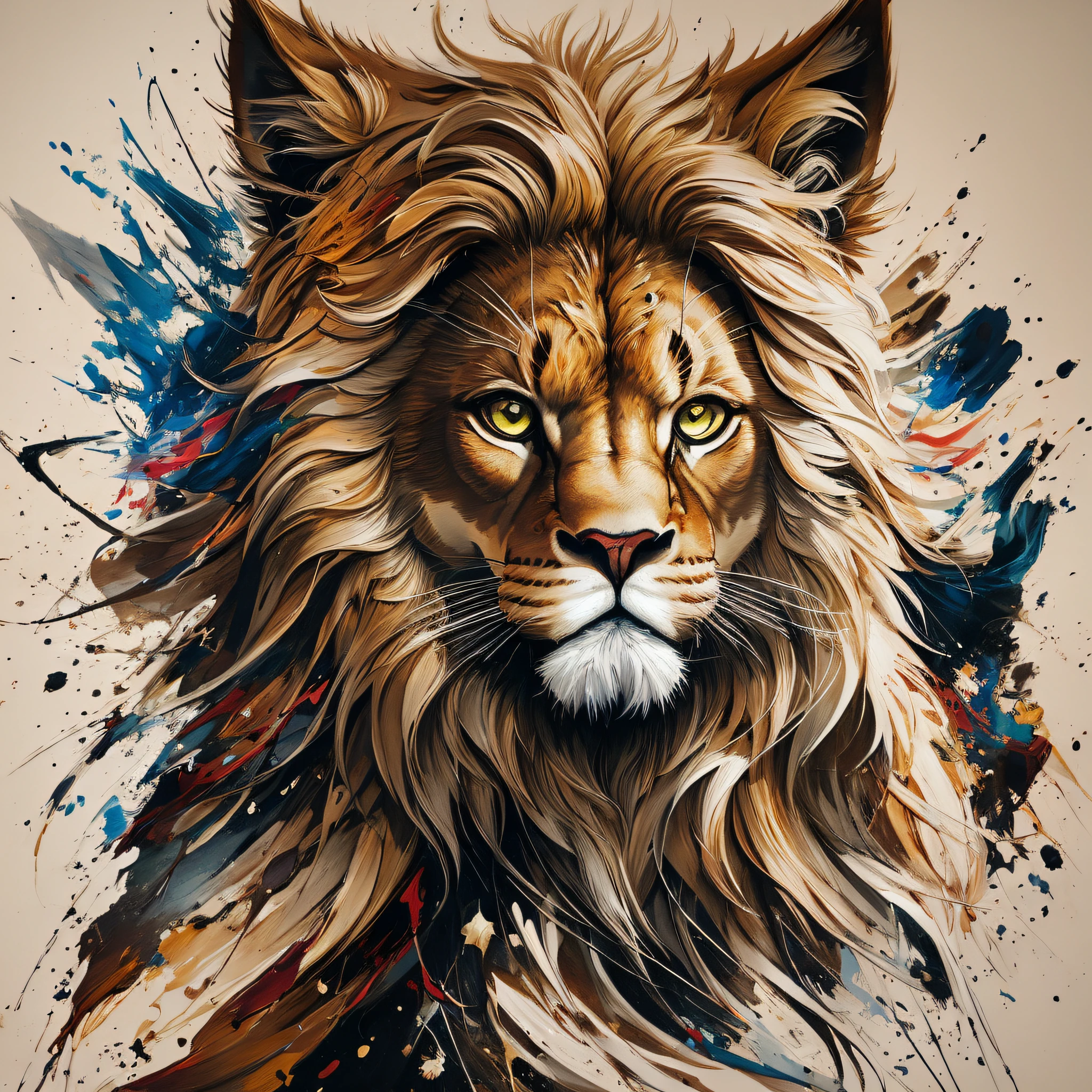 olpntng style, professional portrait of a roaring lion, abstract beauty, approaching perfection, delicate face, dynamic, moonlight, highly detailed, digital painting, artstation, concept art, smooth, sharp focus, illustration, art by Carne Griffiths and Wadim Kashin, trending on artstation, sharp focus, studio photo, intricate details, highly detailed, by greg rutkowski, oil painting, heavy strokes, paint dripping --auto --s2