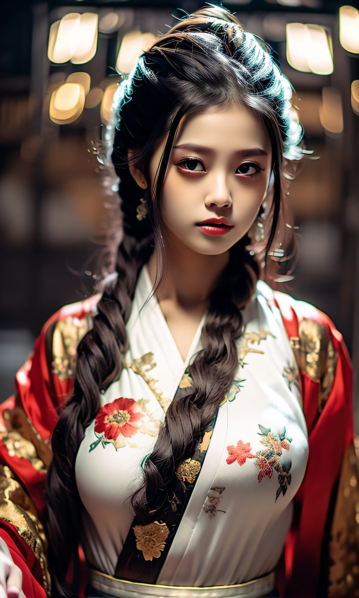 best quality, masterpiece, highres, wuxia 1girl, china dress, super Beautiful face, super beautiful eye, super beautiful hair