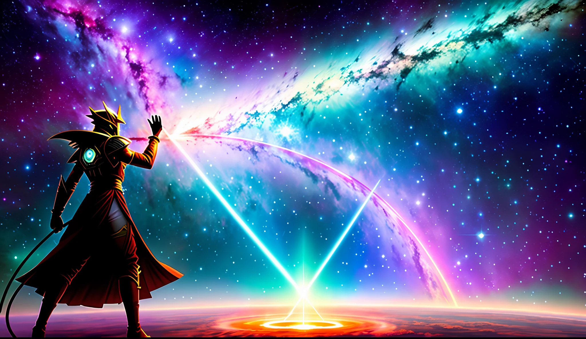 Battling in the heavens the heralds of a new age birth galactic nebula in a blind range against the creators of meaning no longer content to be blistering neurons in the minds of gods they ascend like so many dying suns