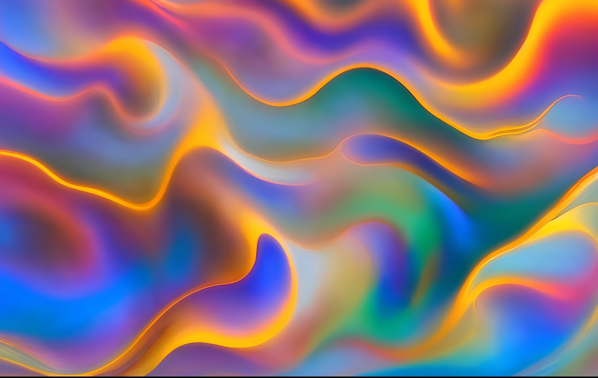 abstract colorfulsurrealism, (smoke:0.6), flow (smooth:1.2), simple, depth, wave, light ridges, fire, oil slick