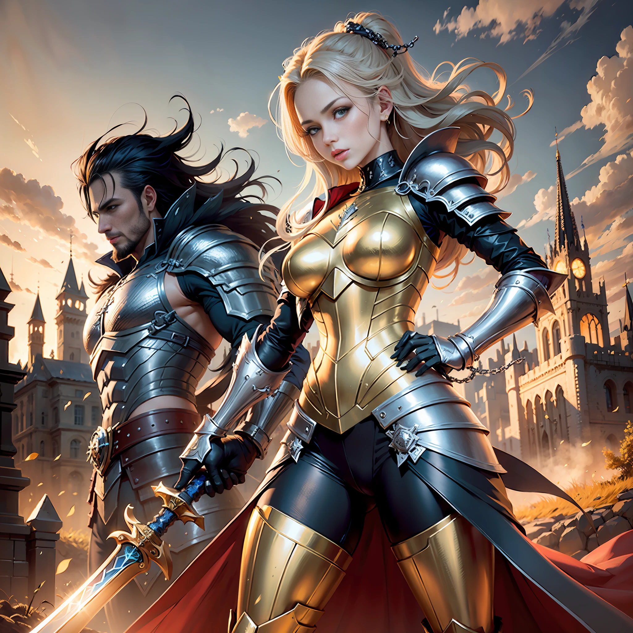 Redraw the gold armor