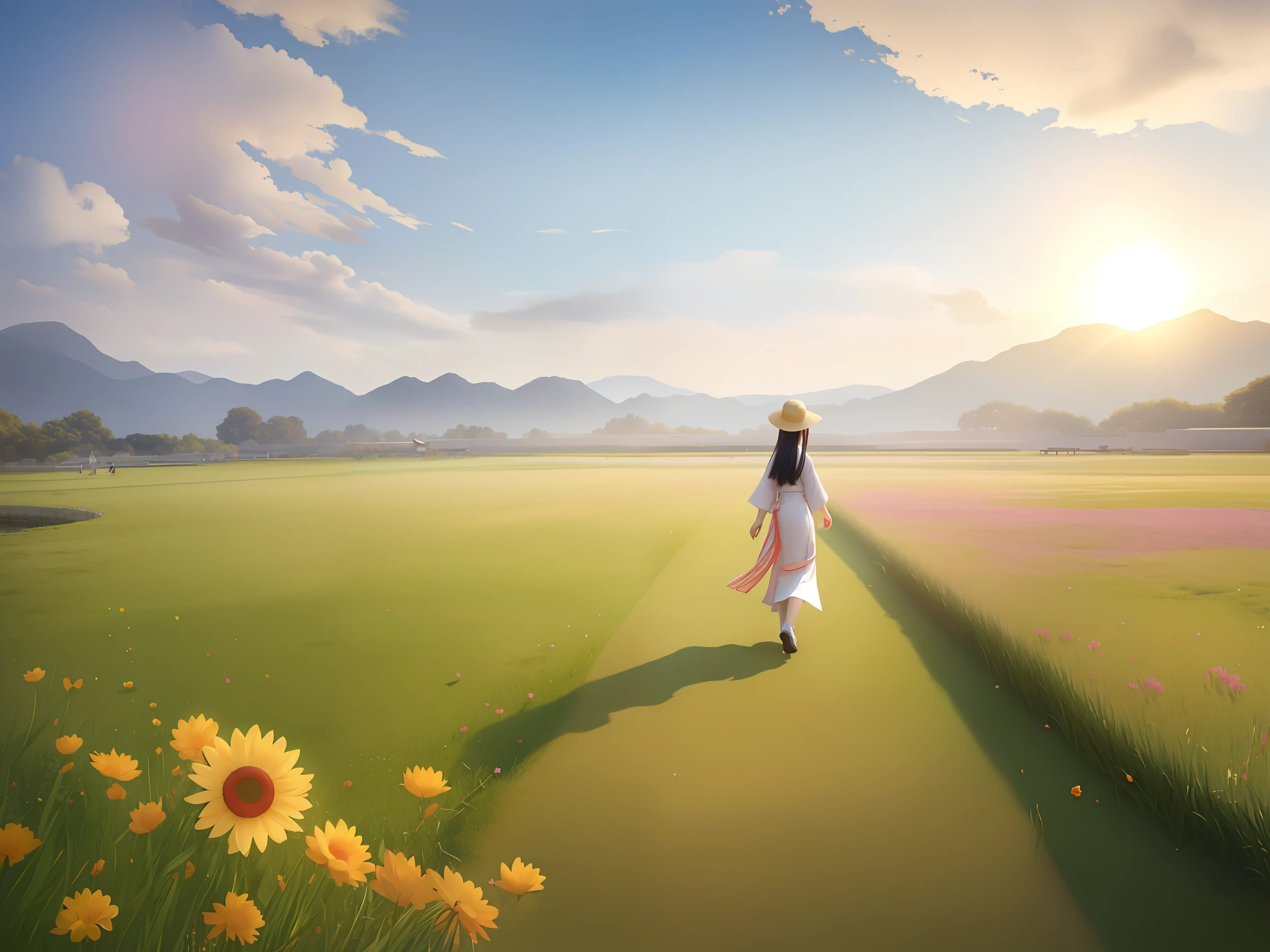 "The Girl Walking in the Depths of the Field", No Hat, Xia Yong, Xia Chang, Qian Gu, Shi Rui, Liang Kai, Yan Hui, Cheng Jiasui, Liu Haisu, Yan Liben, Sunny Morning Light, Yang J, Wen Zhenheng