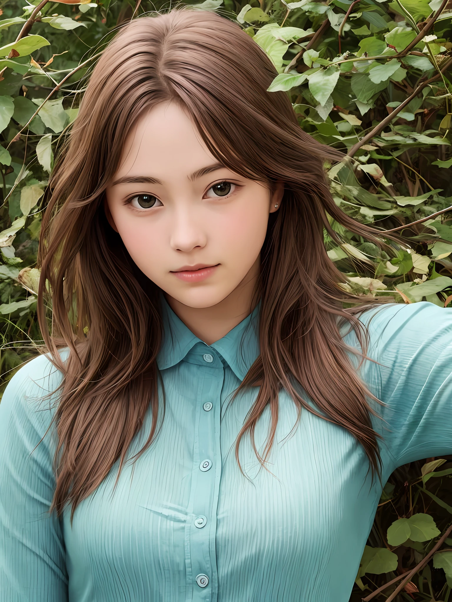 cute girl photo realistic