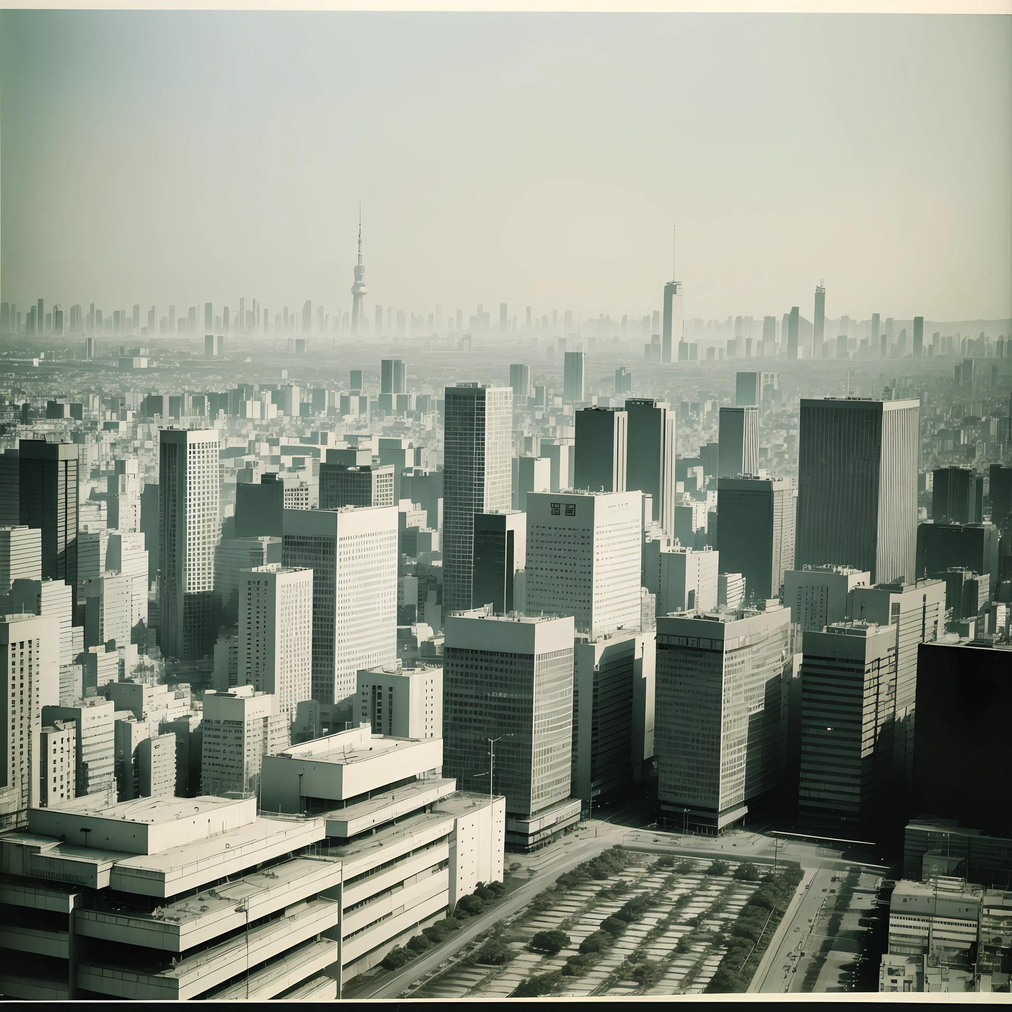 Landscape photography of Tokyo in the 1970s, people in the 1970s, vintage photography, --auto --s2