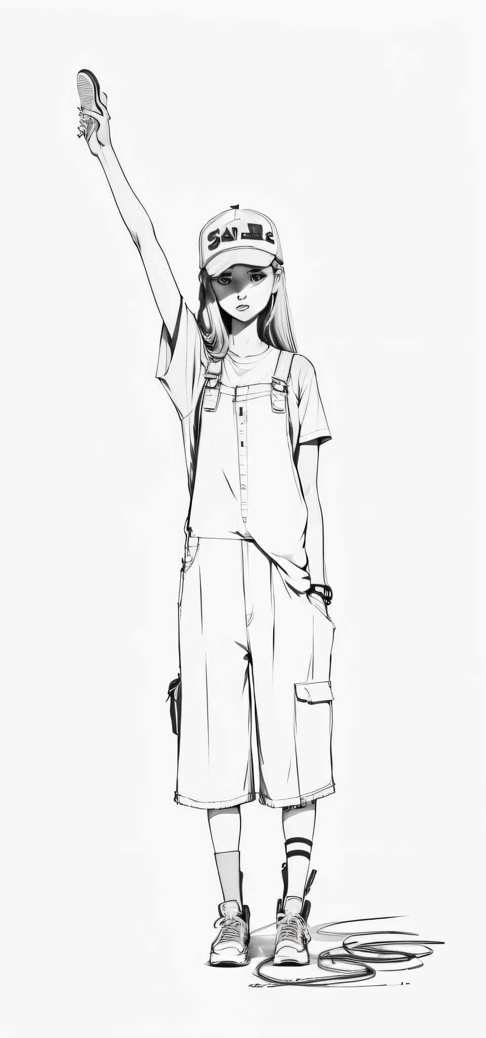 girls, hats, overalls, sneakers, T-shirts, --auto --s2