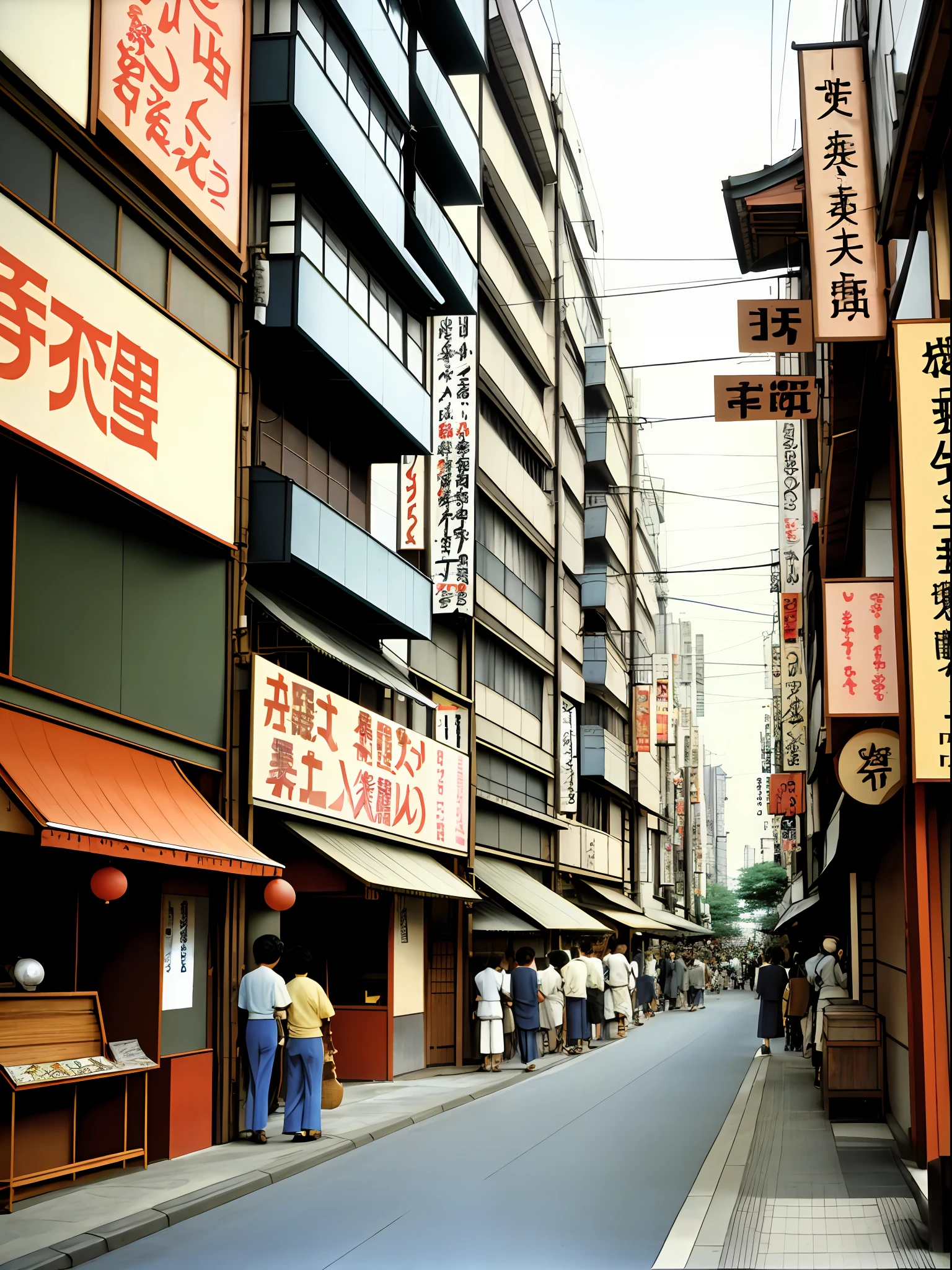 Lots of cars and people on city streets, Japan 1980s, downtown Japan, streets of Tokyo, streets of Japan, vintage footage of Tokyo streets, in the streets of Tokyo, Tokyo cityscape set in 1982 , streets of Tokyo, photo of Japan in the 80's, Japanese town, in the streets of Tokyo, Kodachrome : : 8 k, vintage photo, 1970s print