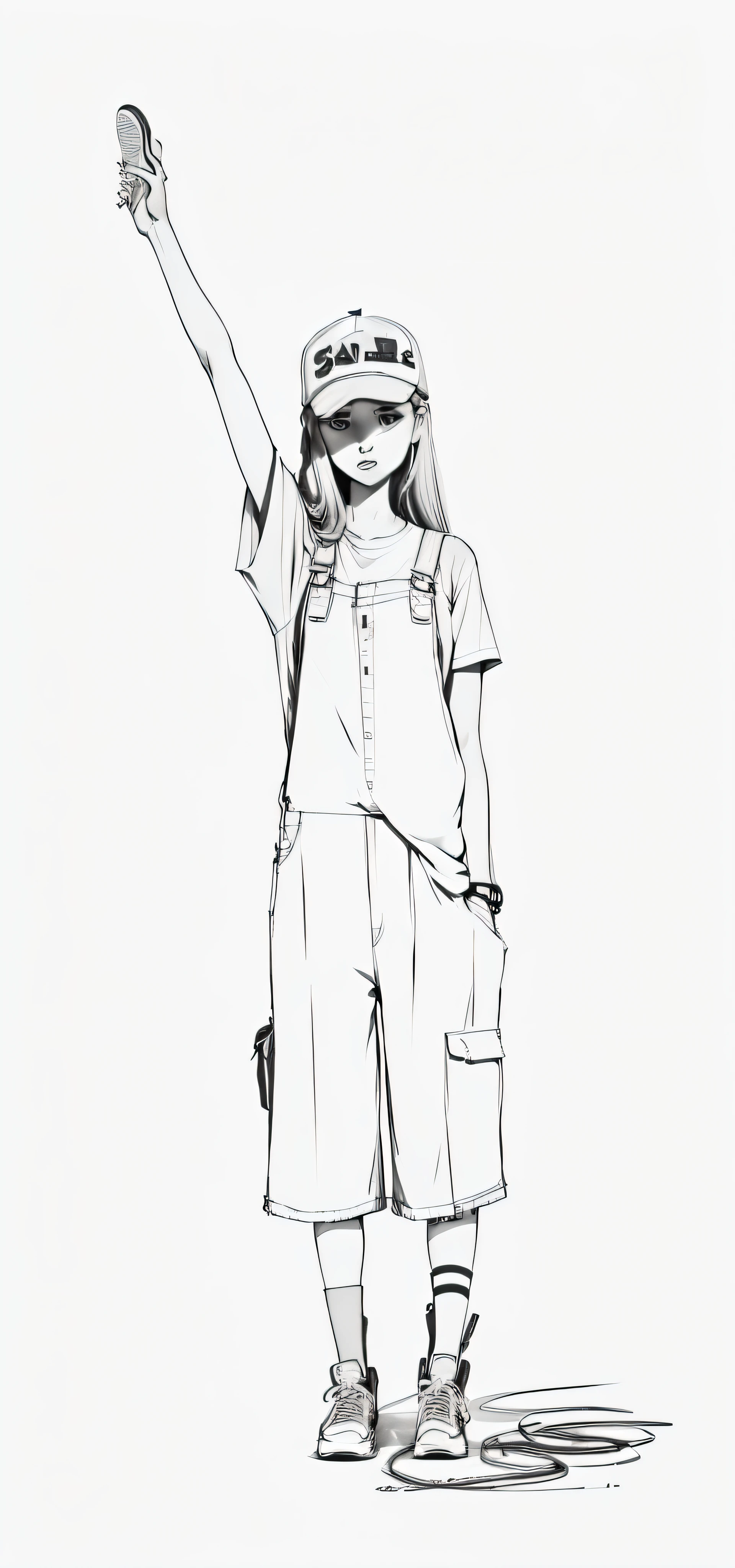 girls, hats, overalls, sneakers, T-shirts, --auto --s2