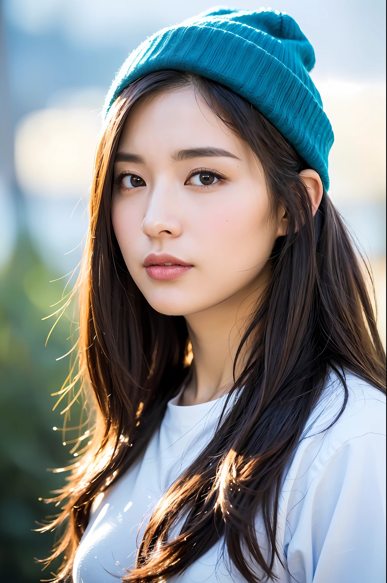 (
(8k:1.27), top quality, masterpiece, super high definition: 1.2) pretty Japan woman photo
(Beautiful: 1.1) (Sci-Fi Warrior Woman: 1.1) Space Soldier, (Beanie: 1.61) (Ski Wear: 1.21) Intricate Elegance, Fantasy, Detail, Ometric Greg Rutkowski and Alphonse Mucha, gradient lighting,