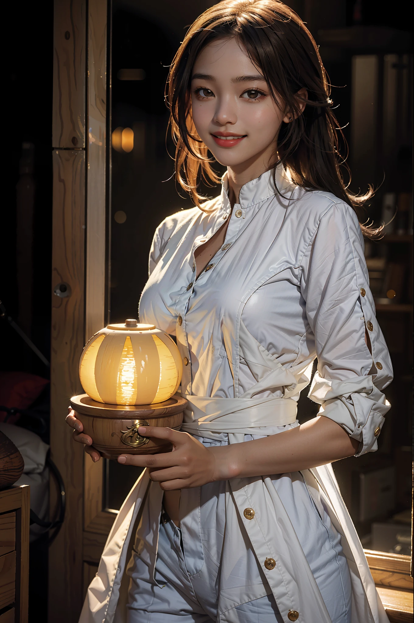 Best quality, masterpiece, super high resolution, 1girl, machima, glowing skin, light smile