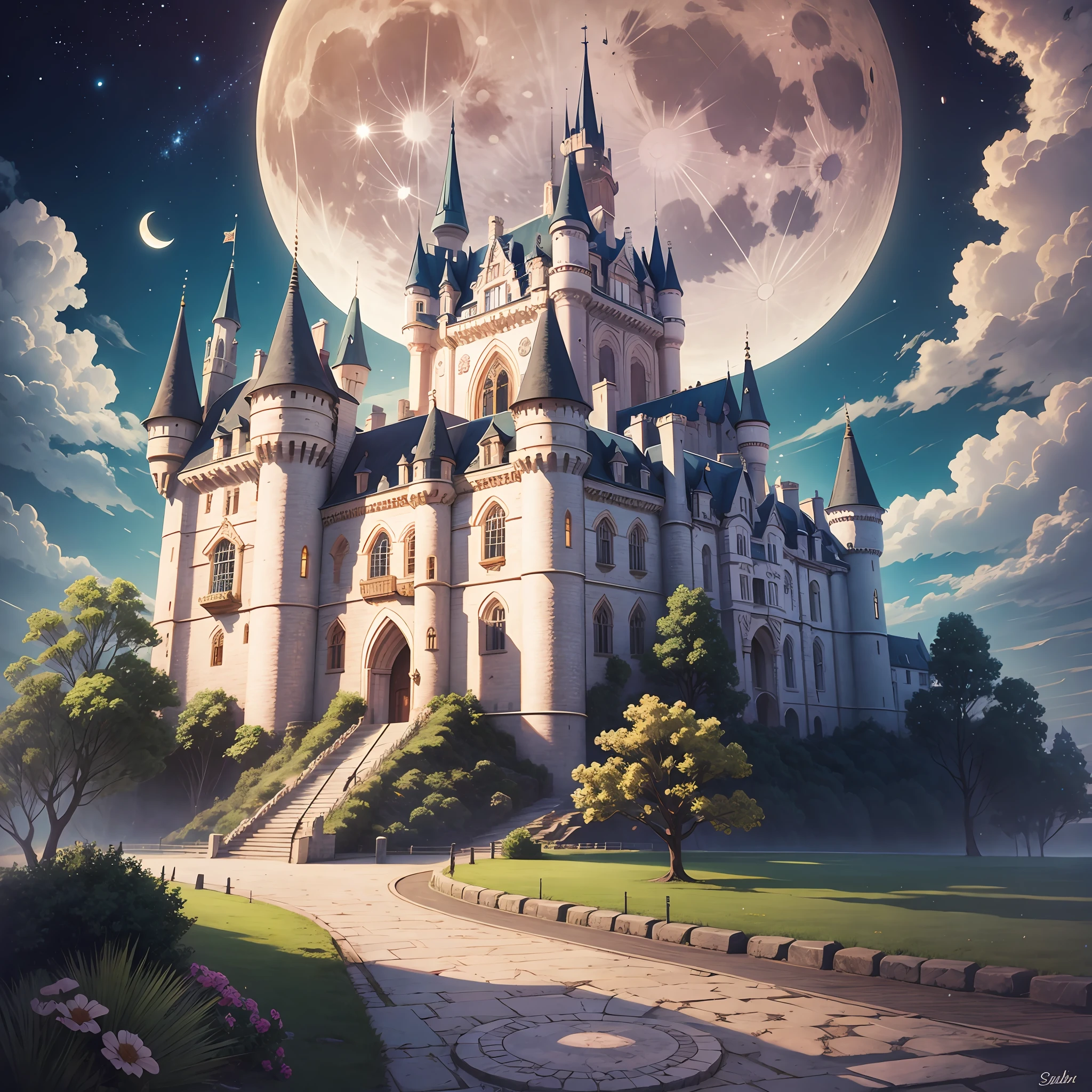 Moon over the castle --auto --s2