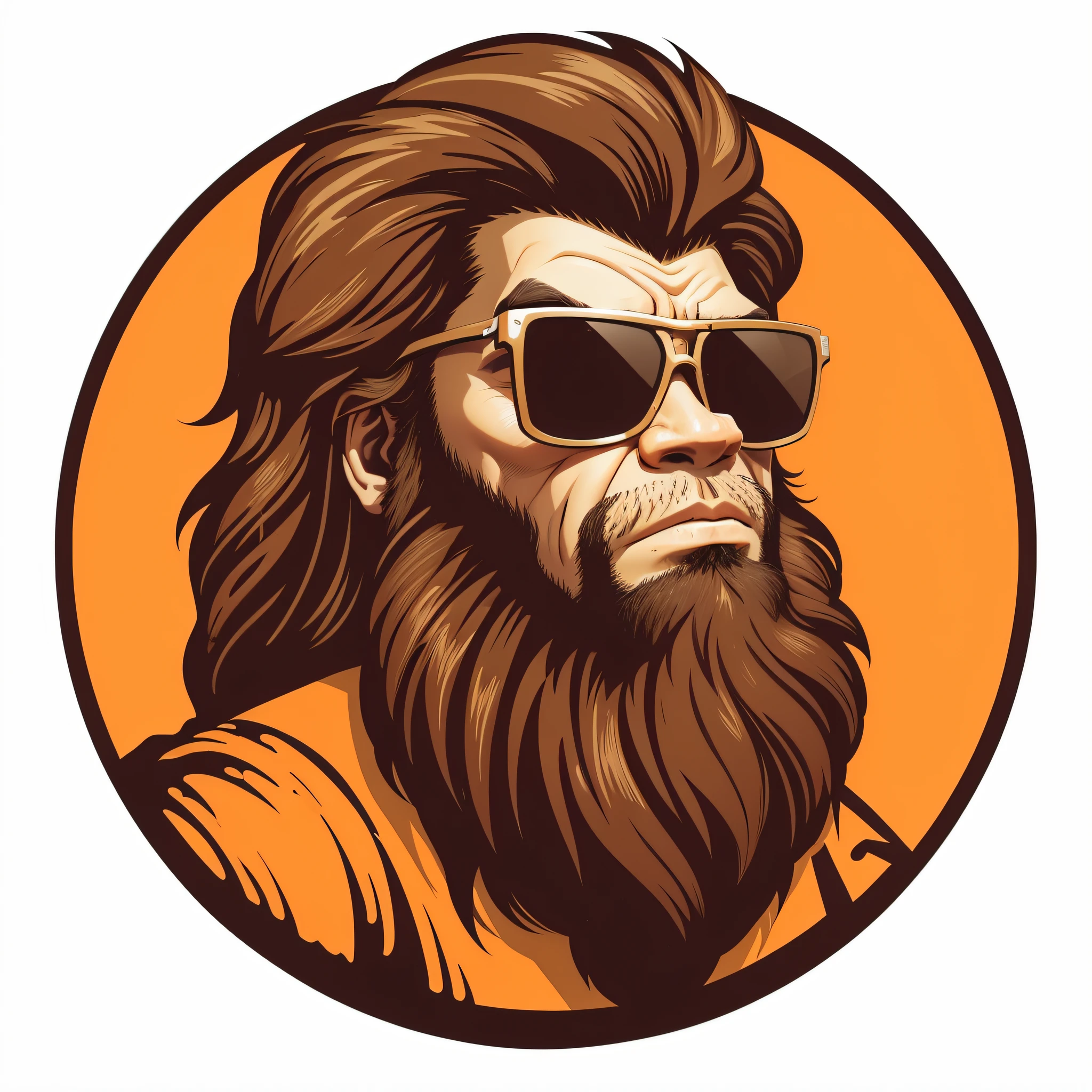 Caveman With Sunglasses logo lettering --auto --s2