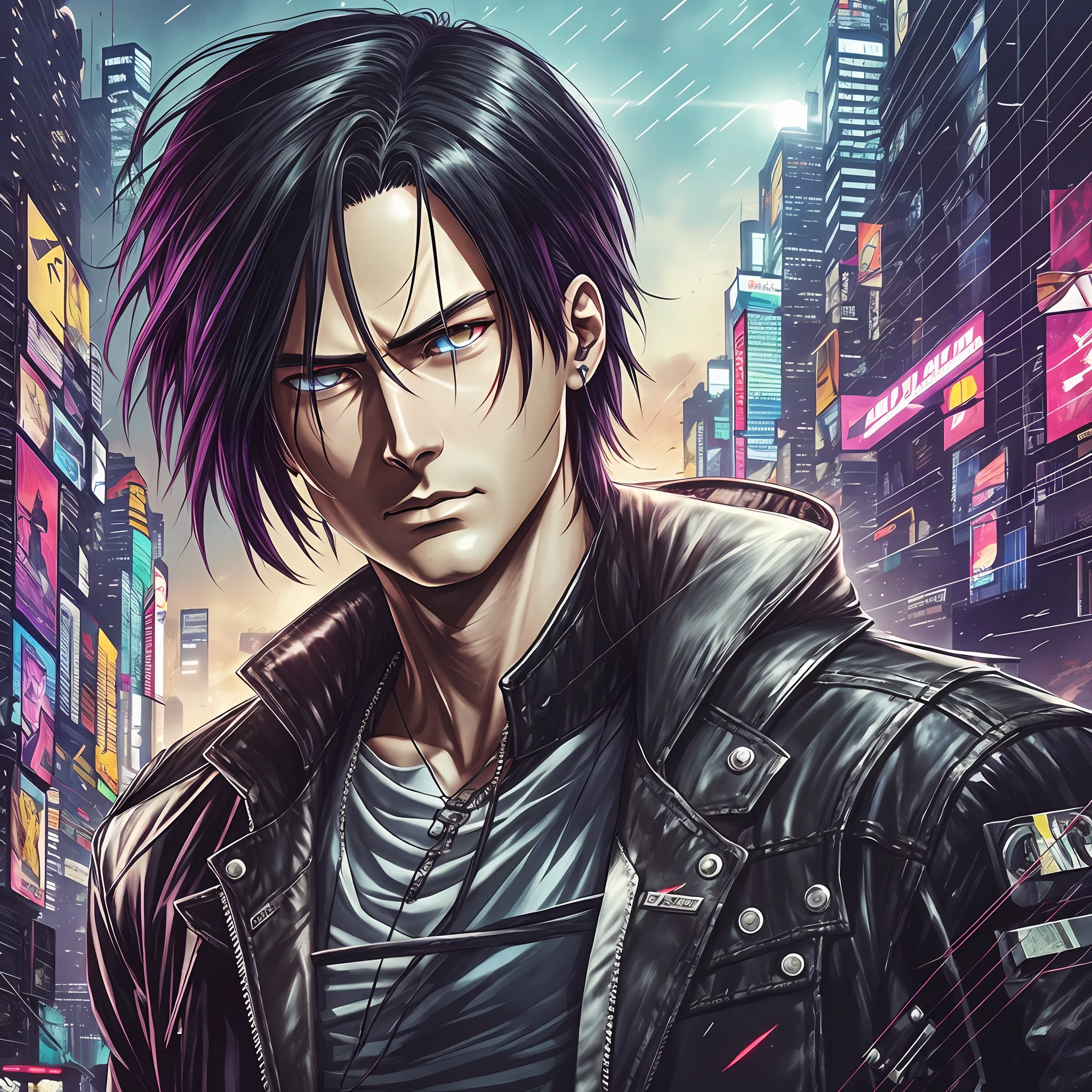 Levi Ackerman in cyberpunk --auto --s2