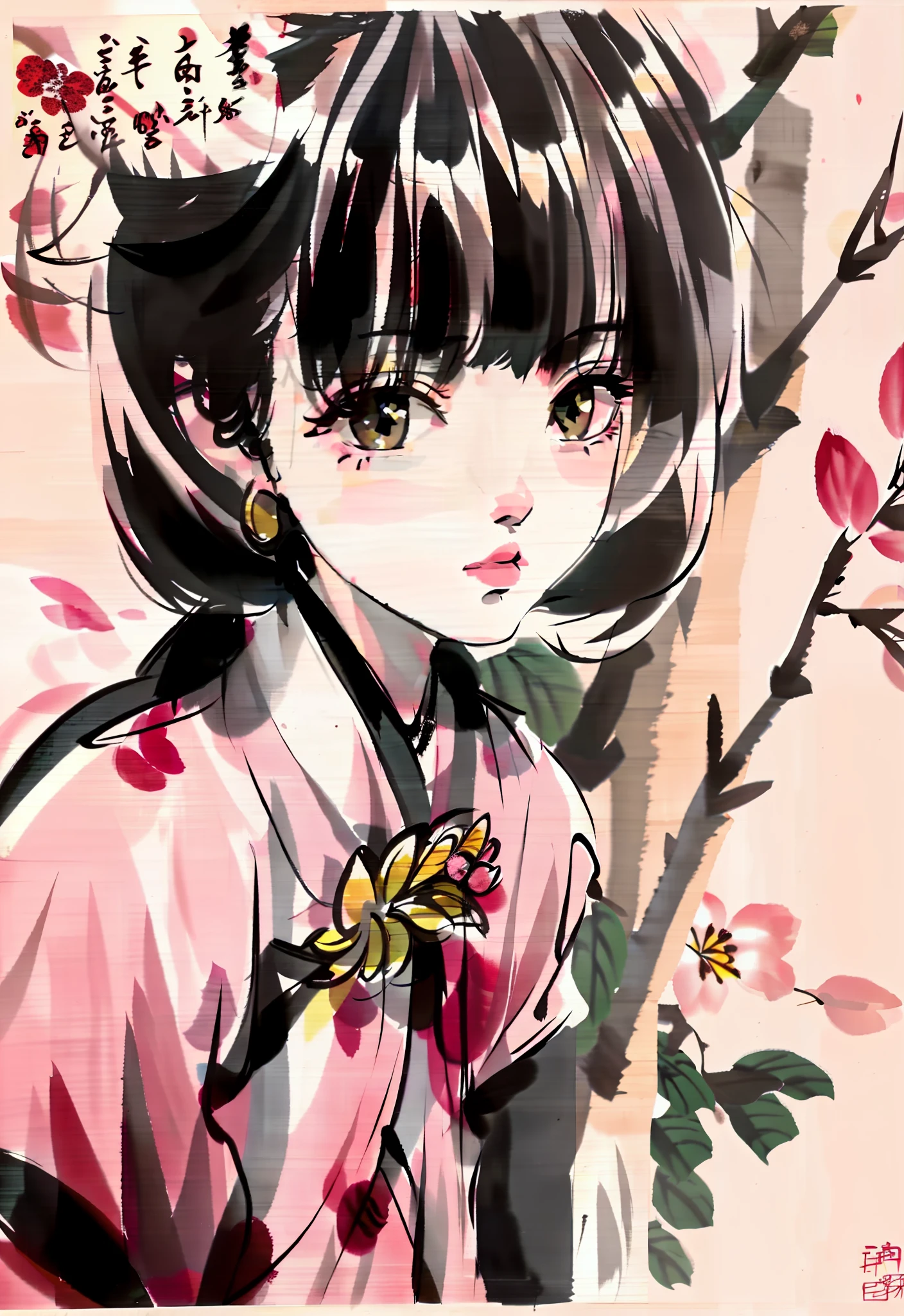 Cherry blossom, Chinese art