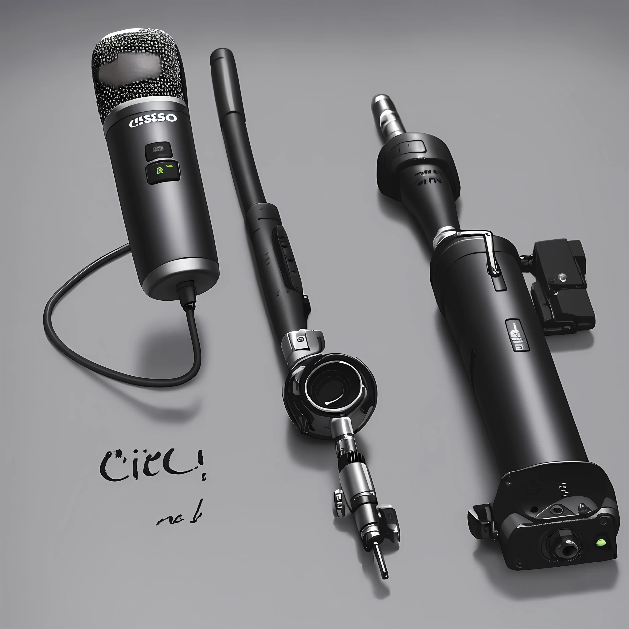 a microphone written cisso