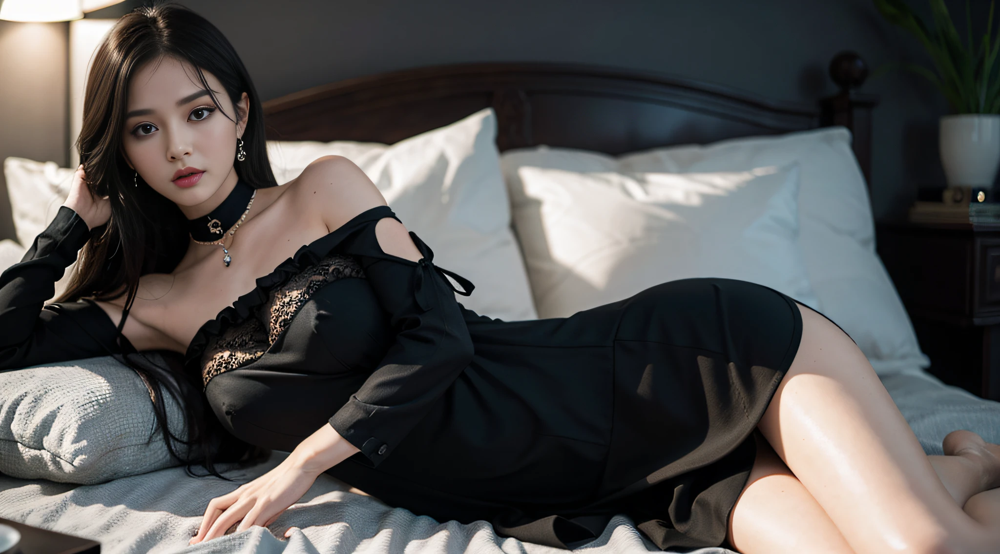 The Unknown Woman Ива́н Никола́евич Крамско́й black dress