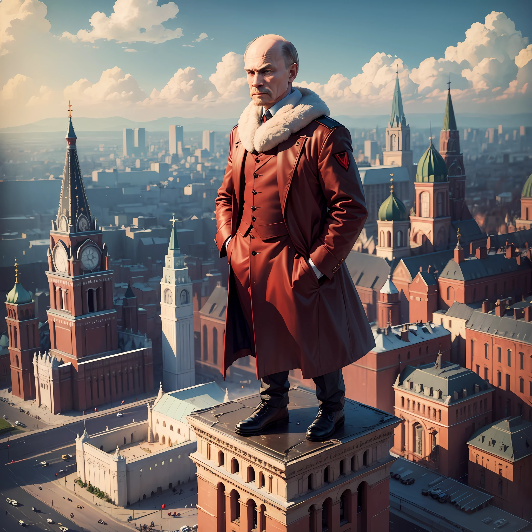 Vladimir Putin, Vladimir Lenin on Red Square --auto --s2