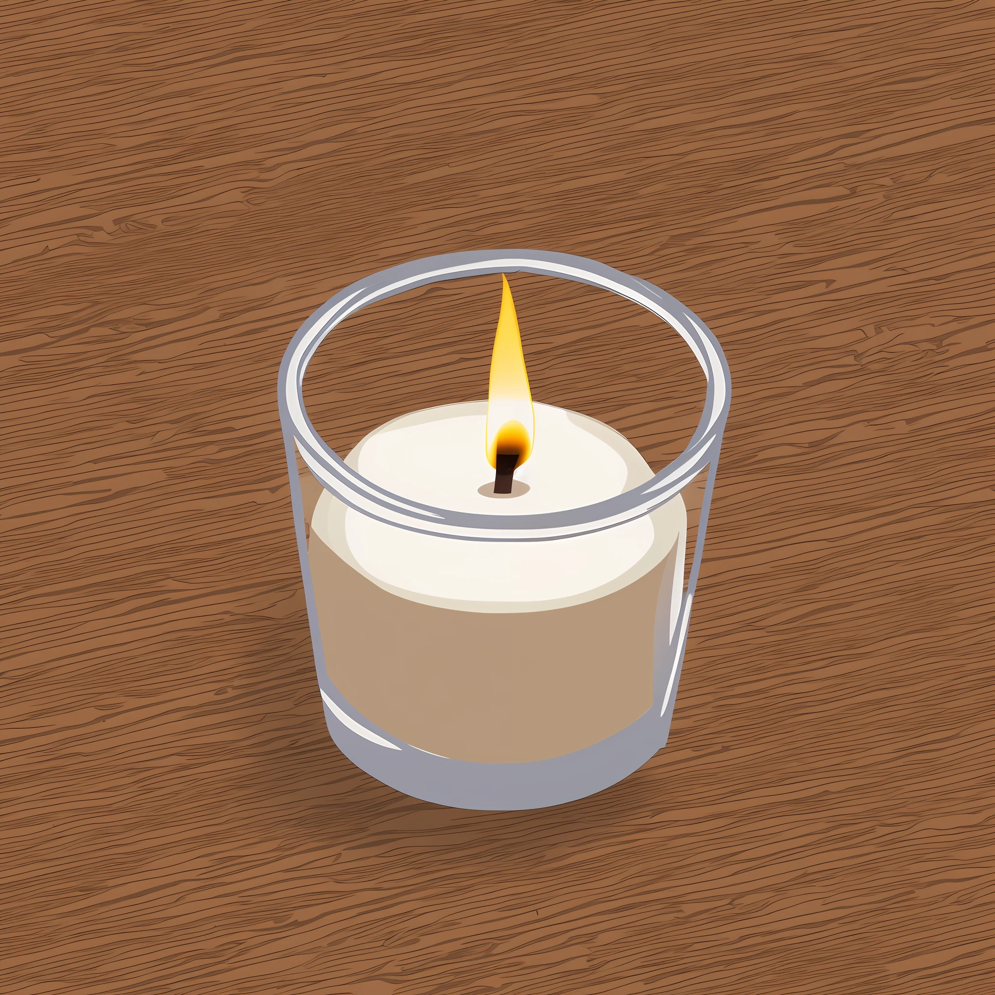 Candle logo illustration, minimum vector design without background