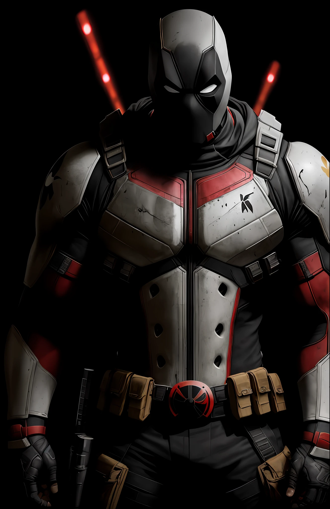 (dark shot: 1.1), epic realistic, White Deadpool from Marvel, yellow gradient, black, brown and magenta color scheme, grunge aesthetics!!! graffiti tag wall background, art by Greg Rutkowski and artgerm, soft cinematic light, Adobe Lightroom, darkroom, HDR, intricate, highly detailed, (depth of field: 1.4), faded, (neutral colors: 1.2), (hdr: 1.4), (muted colors: 1.2), hyper-detail (artstation: 1.4), cinematic, warm light, dramatic light (complex details: 1.1)