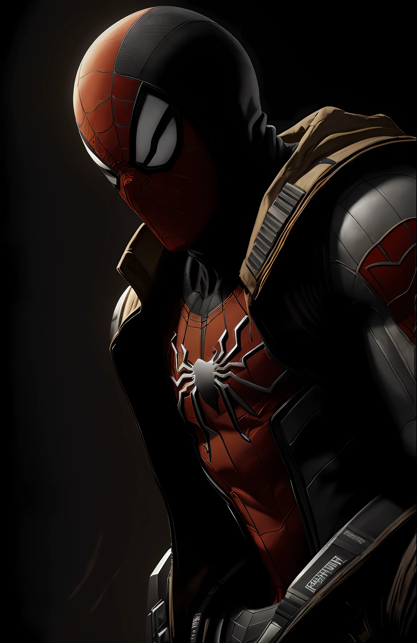 (dark shot: 1.1), epic realistic, White Spider-Man from Marvel, yellow gradient, black, brown and purple color scheme, grunge aesthetic!!! graffiti tag wall background, art by Greg Rutkowski and artgerm, soft cinematic light, Adobe Lightroom, darkroom, HDR, intricate, highly detailed, (depth of field: 1.4), faded, (neutral colors: 1.2), (hdr: 1.4), (muted colors: 1.2), hyper-detail (artstation: 1.4), cinematic, warm light, dramatic light (complex details: 1.1)