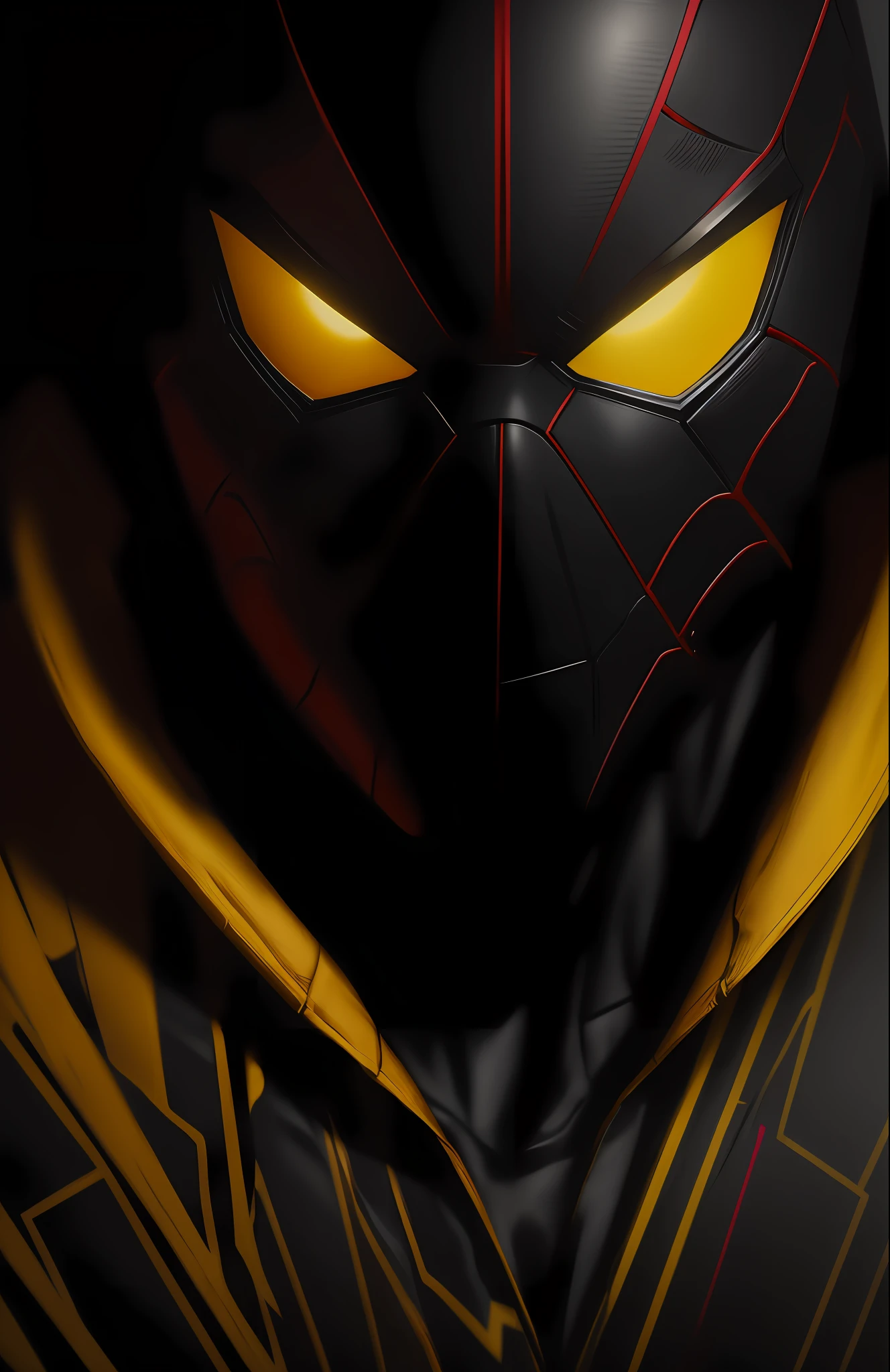 (dark shot: 1.1), epic realistic, Black Spider-Man from Marvel, yellow gradient, black, brown and magenta color scheme, grunge aesthetic!!! graffiti tag wall background, art by Greg Rutkowski and artgerm, soft cinematic light, Adobe Lightroom, darkroom, HDR, intricate, highly detailed, (depth of field: 1.4), faded, (neutral colors: 1.2), (hdr: 1.4), (muted colors: 1.2), hyper-detail (artstation: 1.4), cinematic, warm light, dramatic light (complex details: 1.1)