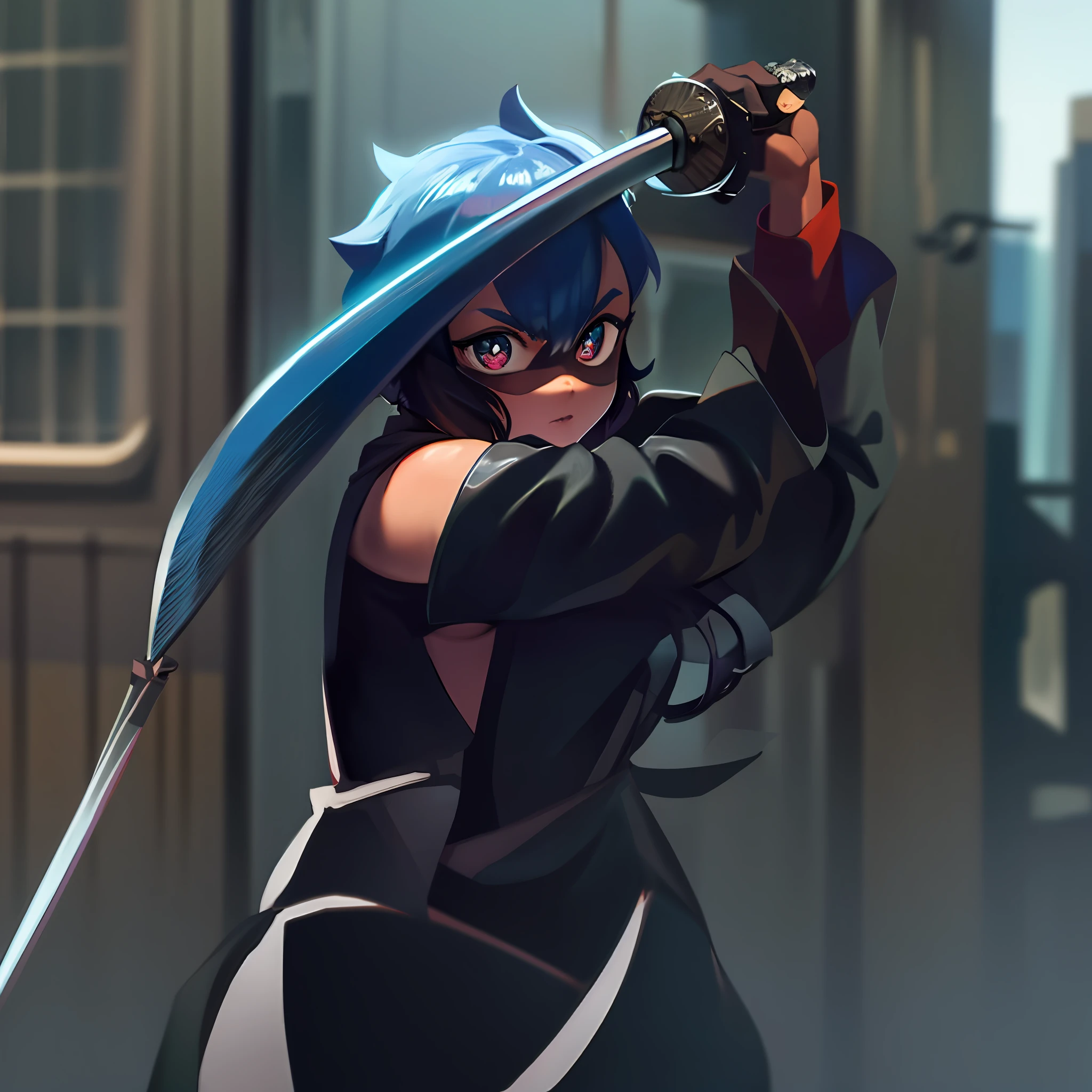 anime - style image of a woman with a sword in her hand, katana zero video game character, katana zero, hero 2 d fanart artsation, badass anime 8 k, 2 d anime style, anime style 4 k, artgerm and atey ghailan, katana, 2d game fanart, anime styled digital art