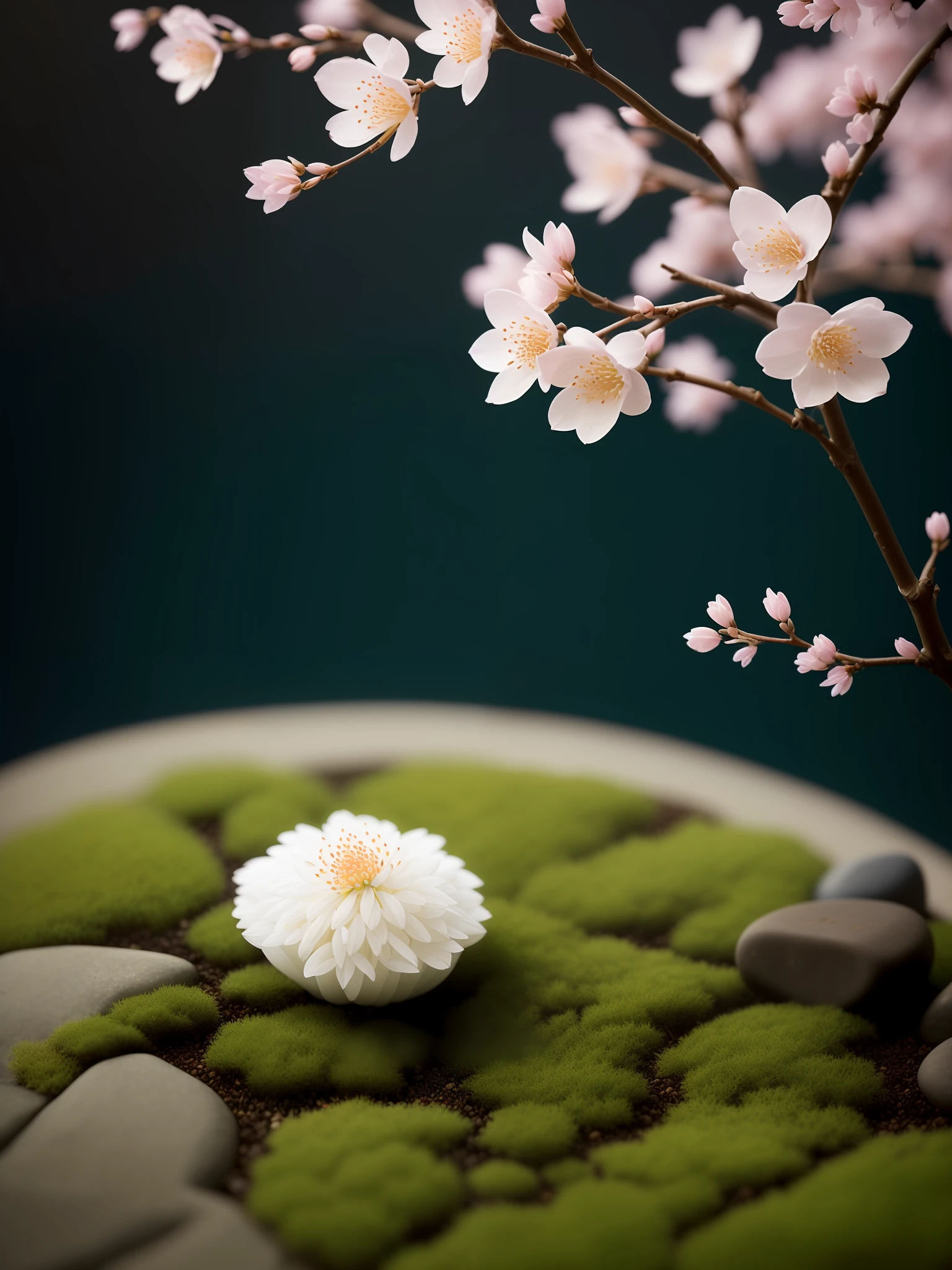 A rice dumpling, (((food bar)) (still life), Japanese autumn, cherry blossoms, rock garden, bonsai fog, haze, high detail, ultra detail, intricate detail, fine detail, ultra detail, cinema, surrealism, surrealist soft light, studio lighting, diffuse soft light, shallow depth of field, sharp focus bokeh, ray tracing, subsurface scattering, diffuse soft light, ultra-detailed, (complex detail, fine detail, ultra detail), cinema, surrealism,