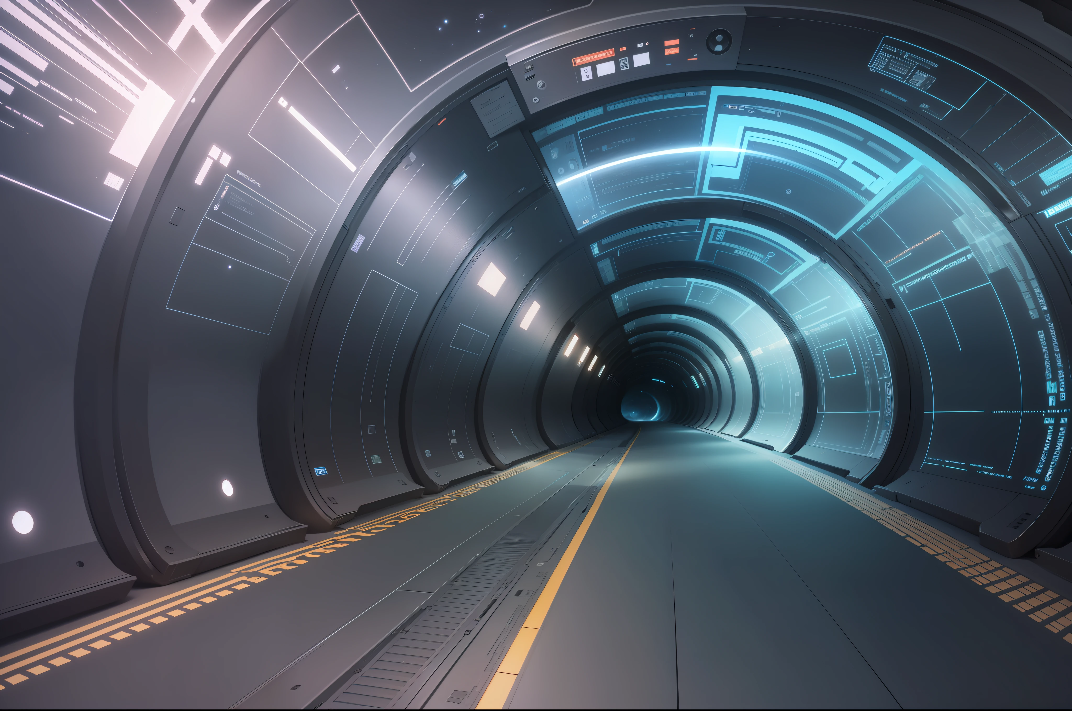 A space-time tunnel with a sense of technology