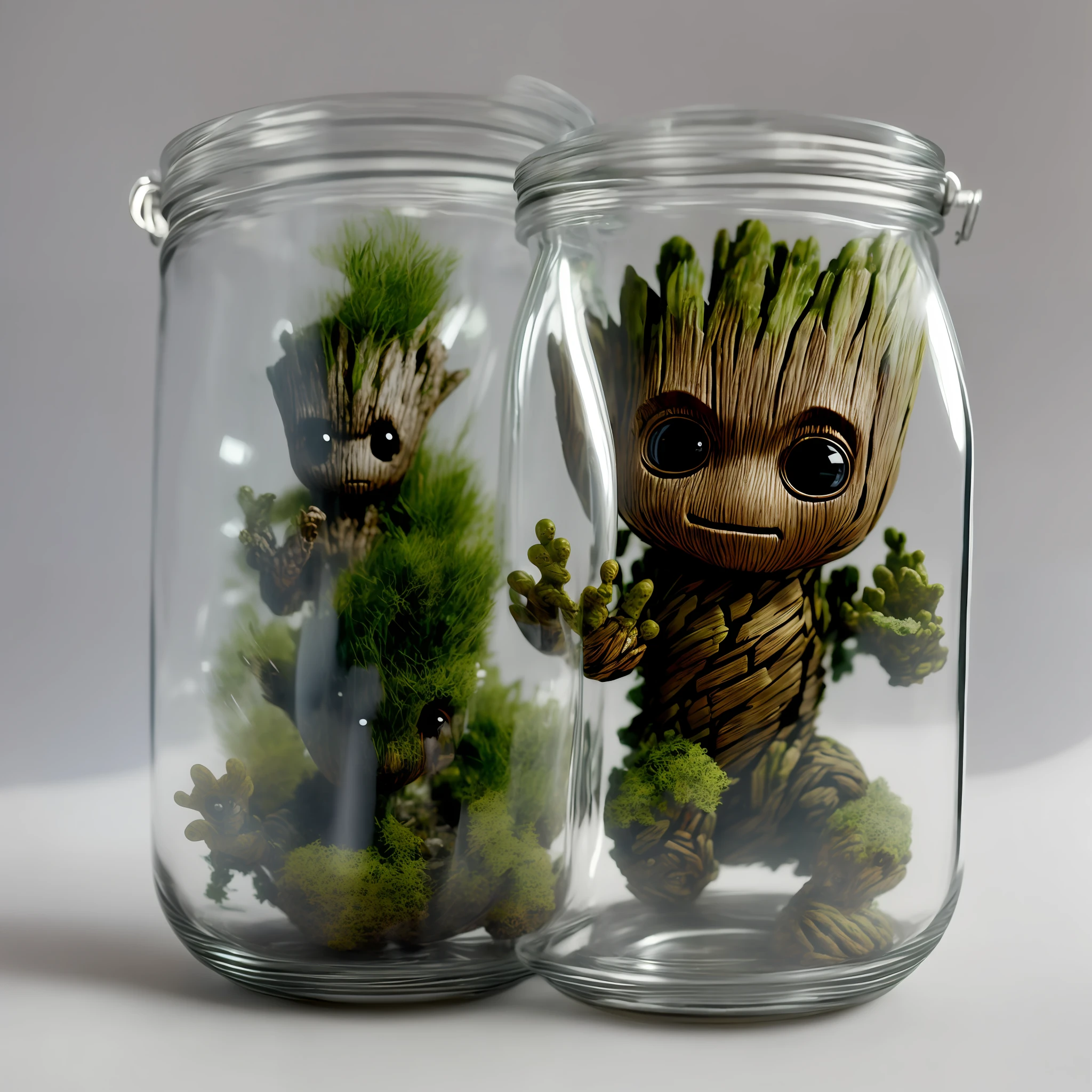 Baby Groot Guardians of the Galaxy
Inside a glass jar