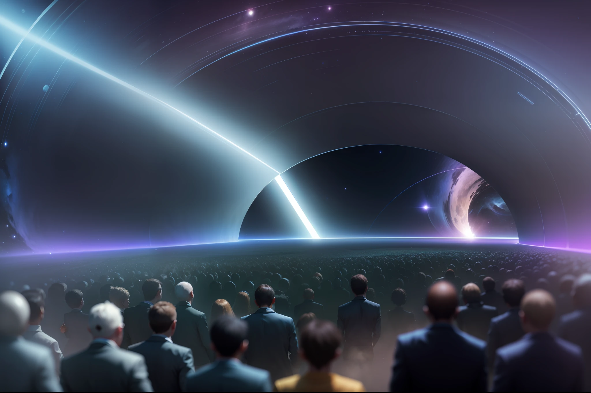 A space-time tunnel with a sense of technology