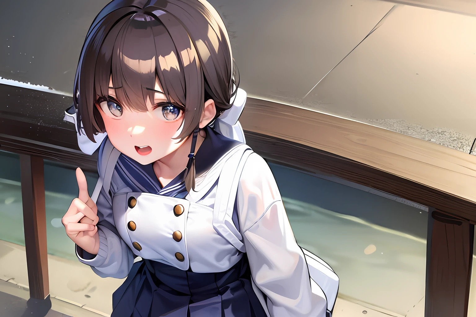 Japanese junior high school girl