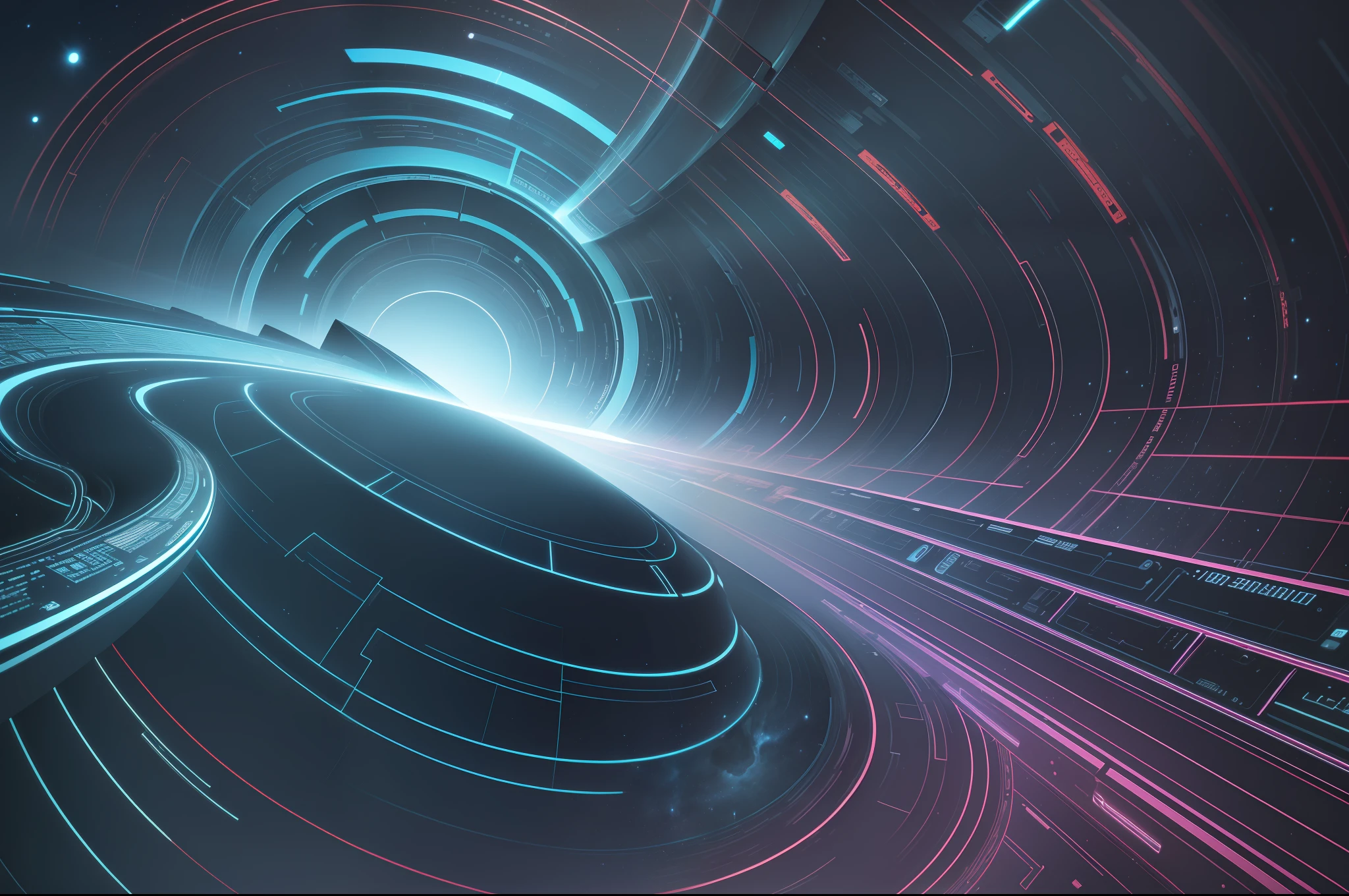 A space-time tunnel with a sense of technology