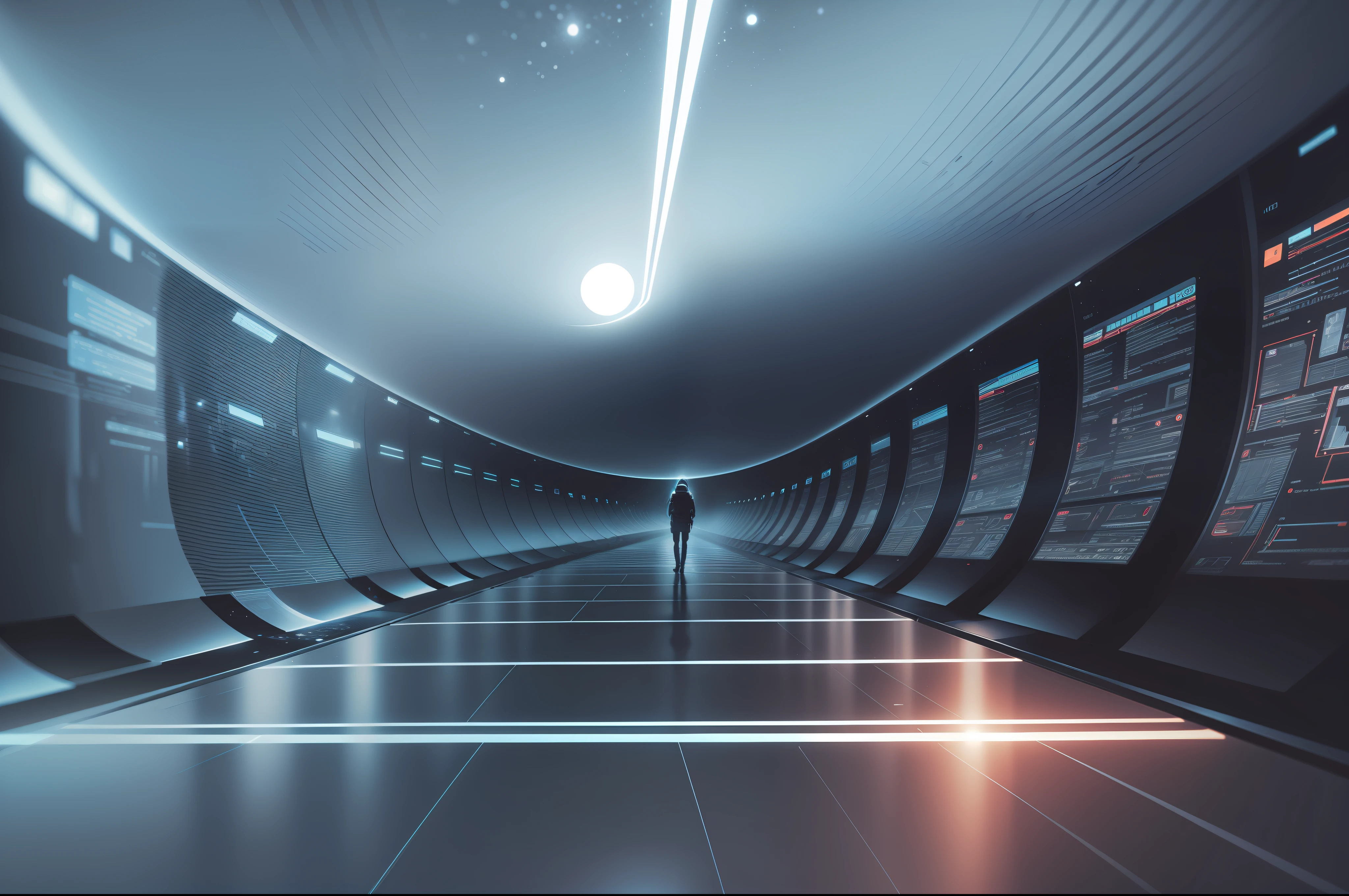 A space-time tunnel with a sense of technology