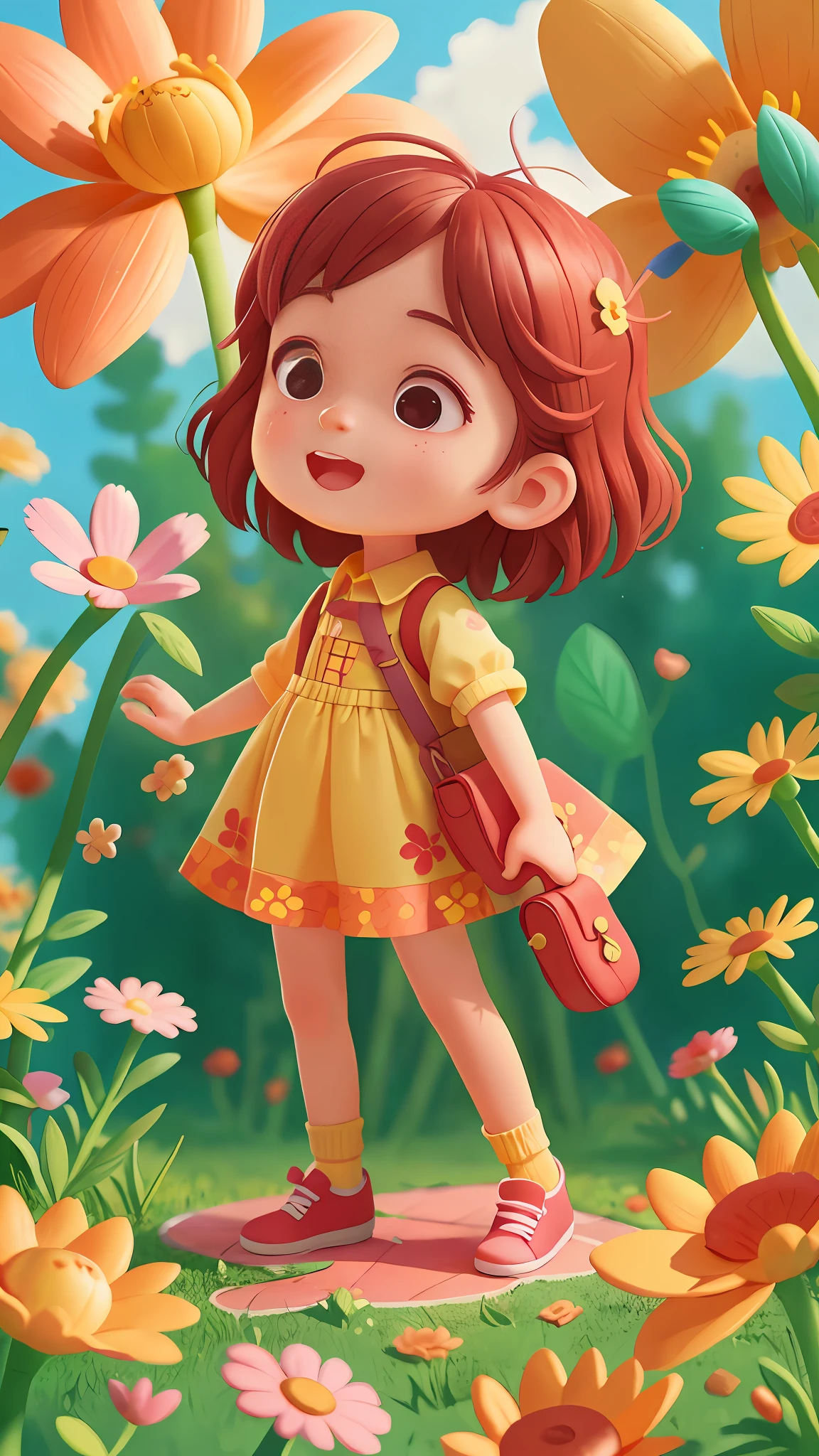 1 boy and 1 girl, park with flowers, bright sunny day (clutter-home: 0.8), (masterpiece: 1.2) (realistic: 1.2) (bokeh) (best quality) (detailed skin: 1.3) (intricate details) (8K) (detail eyes) (sharp focus), (happy)