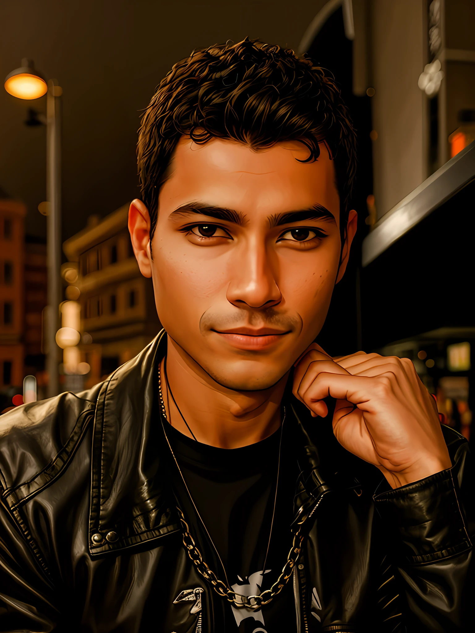 arafed man with a black shirt and a black jacket, around 1 9 years old, taken in the early 2020s, taken in the late 2010s, looking straight to camera, taken in the late 2000s, headshot profile picture, young adult male, very very low quality picture, portrait shot 8 k, andres rios