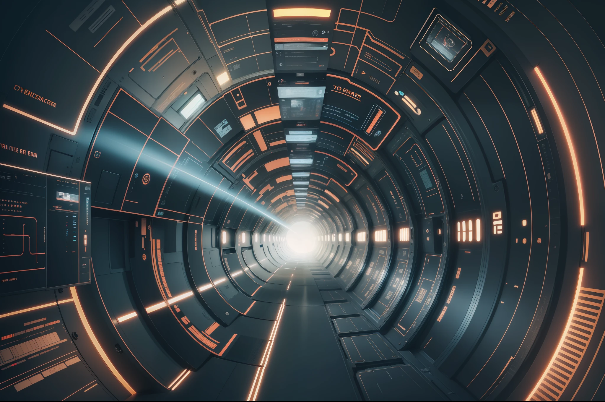 A space-time tunnel with a sense of technology