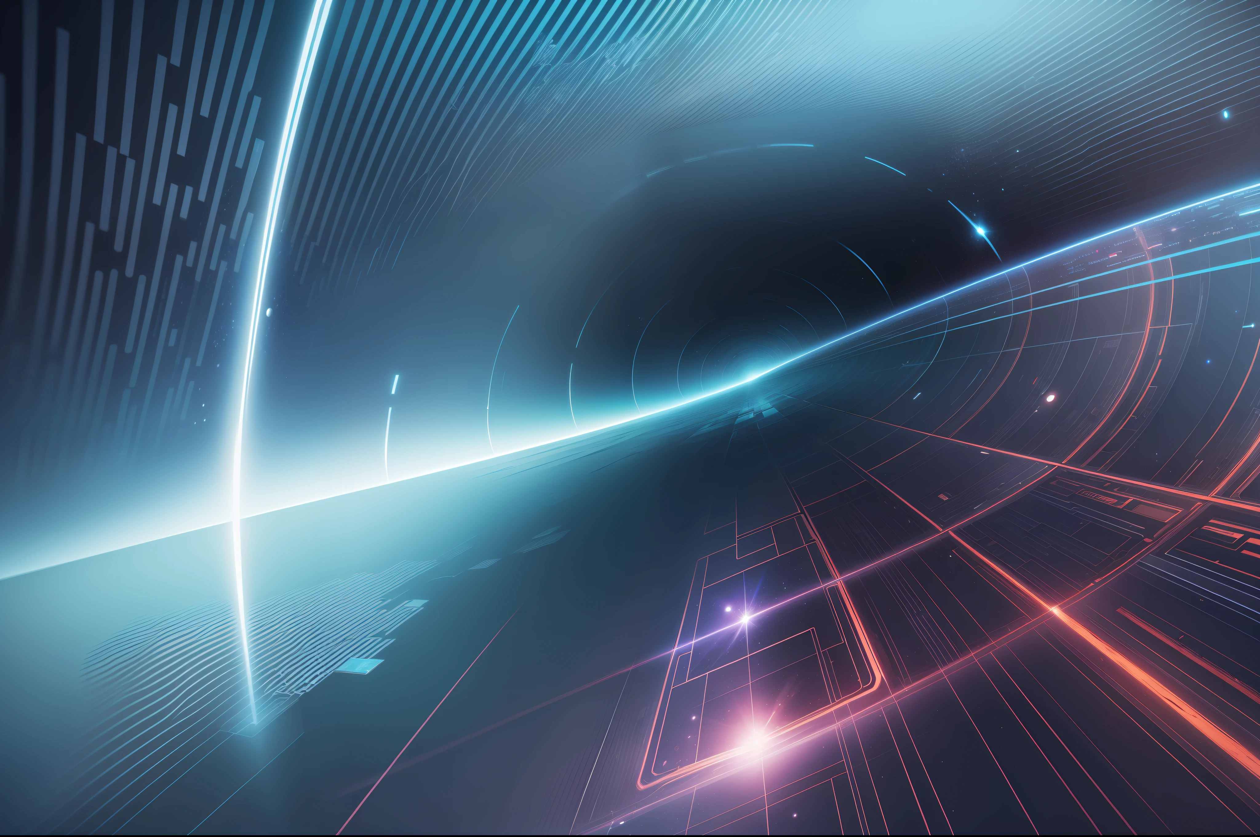 A space-time tunnel with a sense of technology