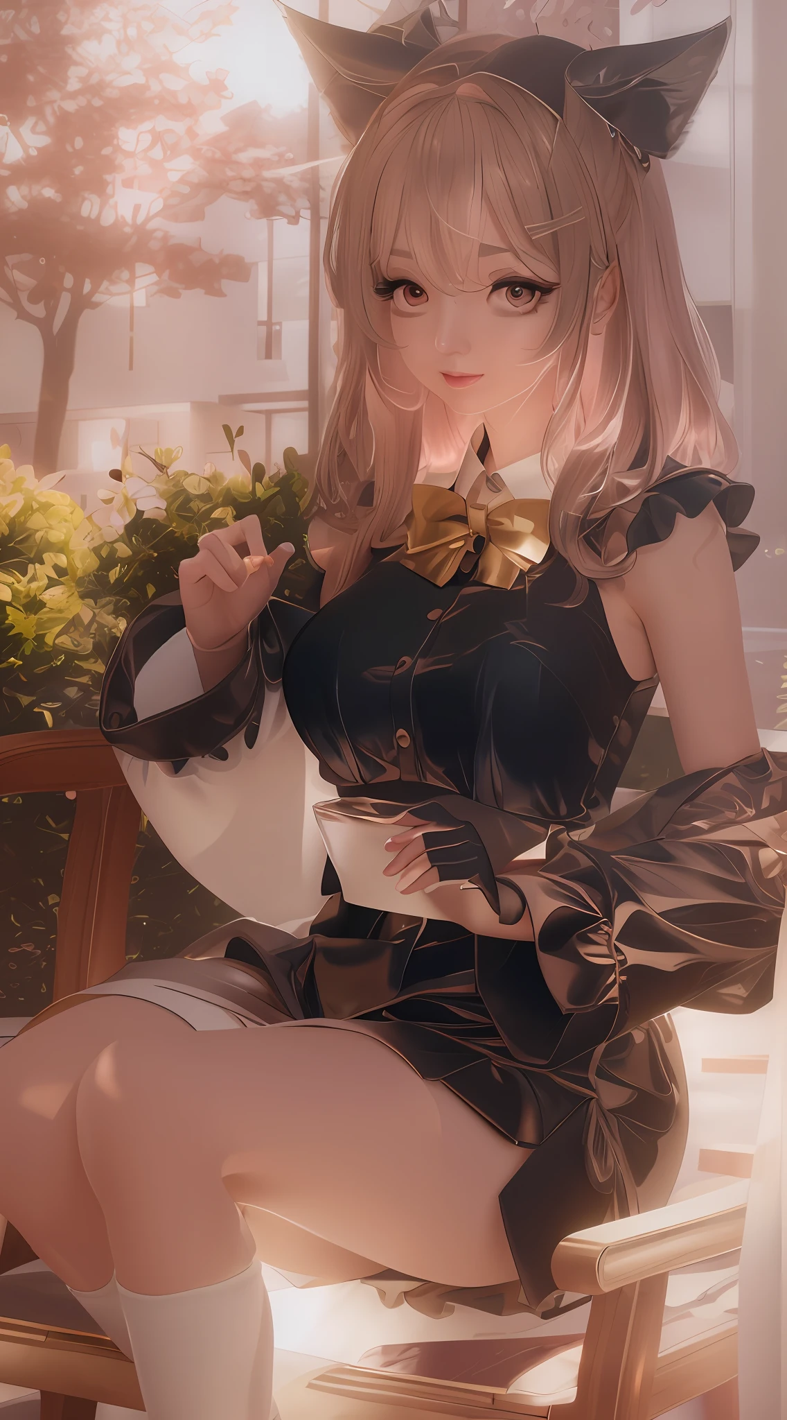 a close up of a woman in a dress with a very big breast, soft portrait shot 8 k, 8 k sensual lighting, 8k artgerm bokeh, 8k portrait render, digital art of an elegant, beautiful soft lighting, smooth 3d cg render, 3 d render character art 8 k, gorgeous 3d render, beautiful portrait lighting