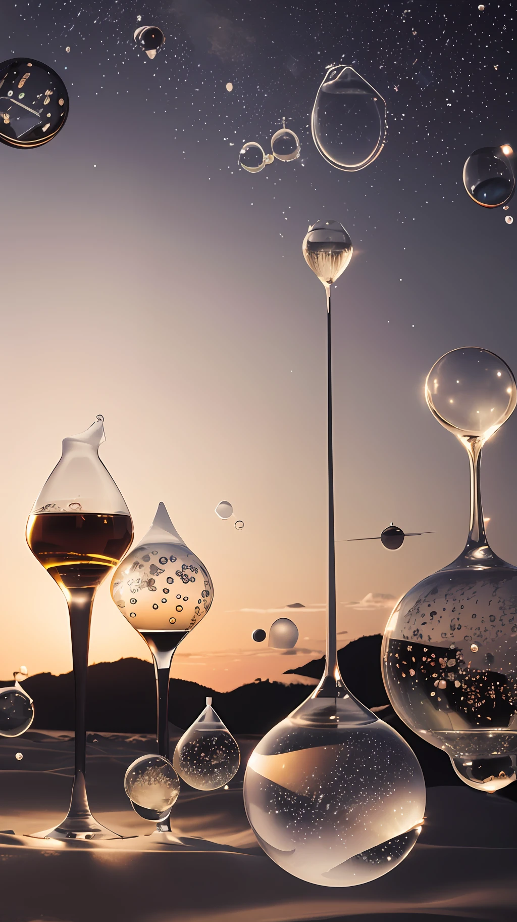 soap bubbles, hourglasses, UFOs --auto --s2