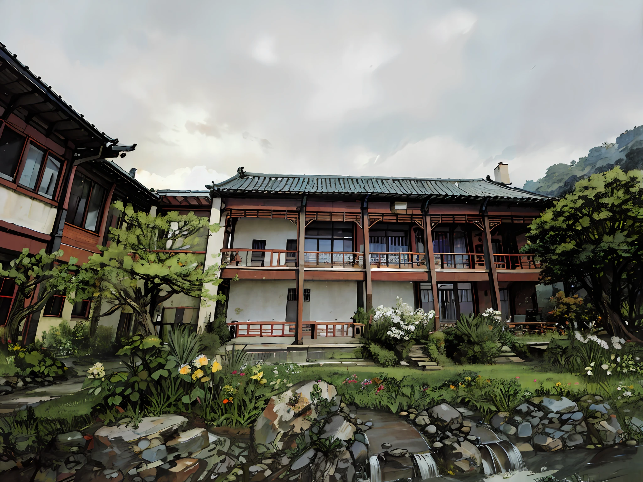 (Masterpiece), (Best Quality), (High Resolution), Dutch Angle, Ultra Detailed, Solo, , detailed_background, Landscape,