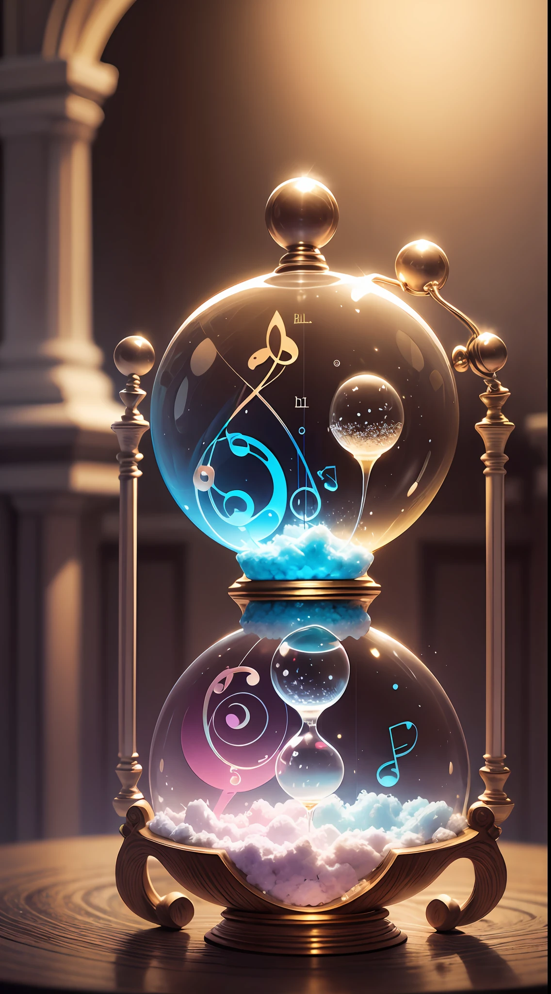 soap bubble, hourglass, musical note, disc --auto --s2
