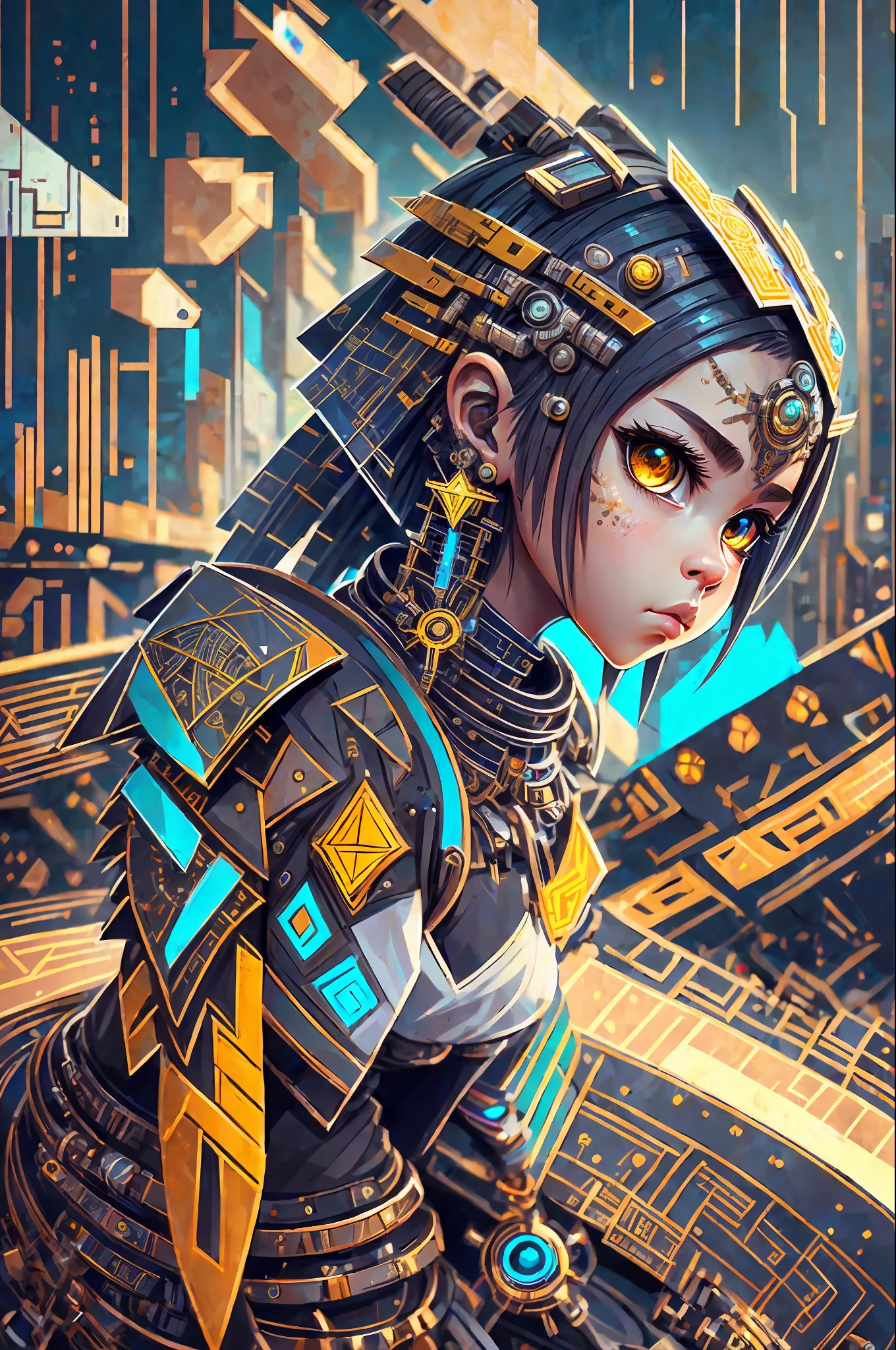 Obra-prima, 4K, Imagem de metal, Cute 1 filhote, shitzu  (Cyborg:1.1), ([Cauda | Cadeia]:1.3), (Detalhes complexos), HDR, (Hiperdetalhe, Detalhes complexos:1.2), Foco em detalhes, Cinematic shot, Vinheta, Centro, Apenas 1HEAD. --auto --s2
