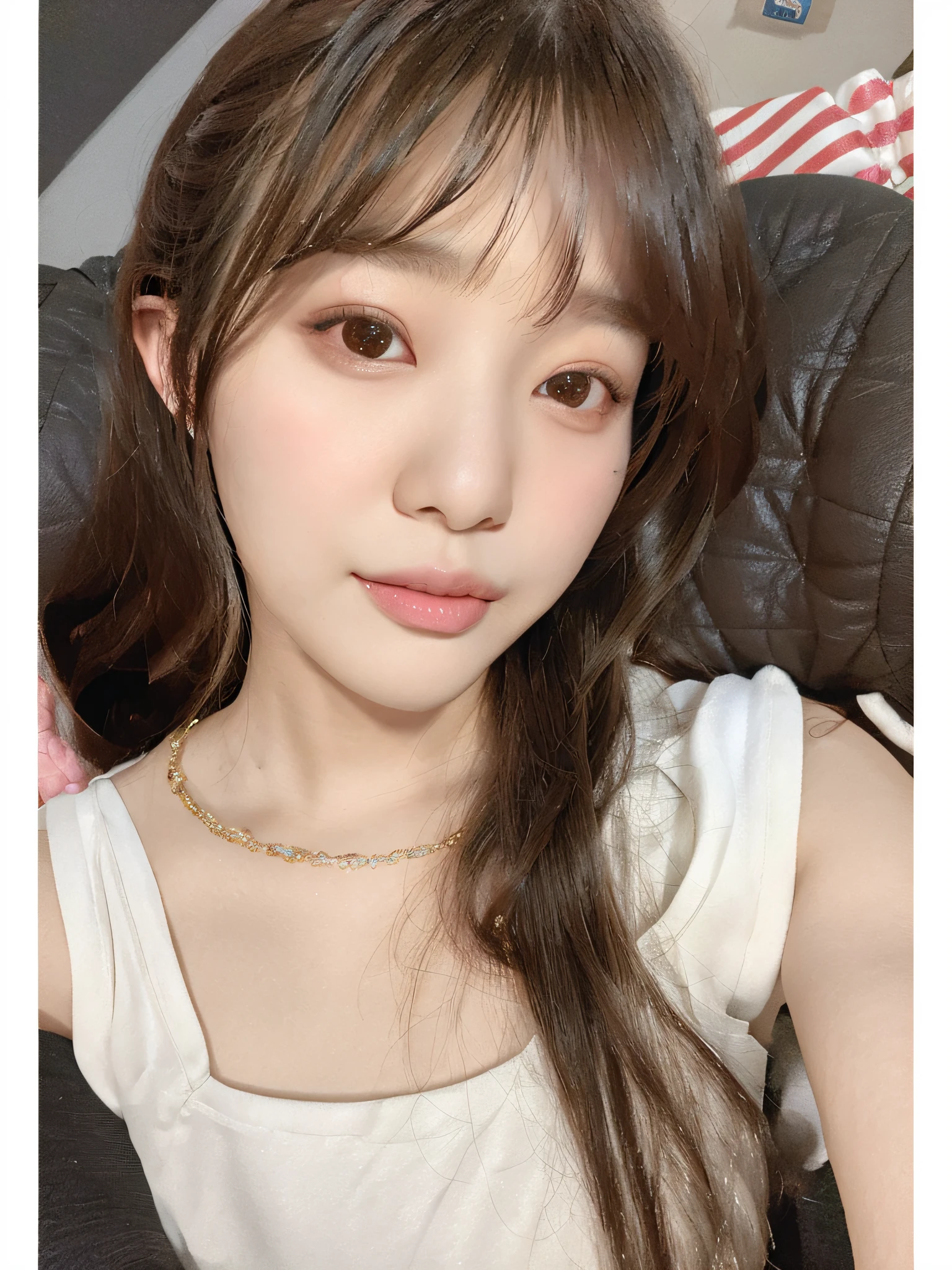 there is a woman with long hair posing for a picture, jinyoung shin, jaeyeon nam, ulzzang, heonhwa choe, park ji-min, lee ji - eun, lee ji-eun, sakimichan, chiho, bae suzy, 奈良美智, girl cute-fine-face