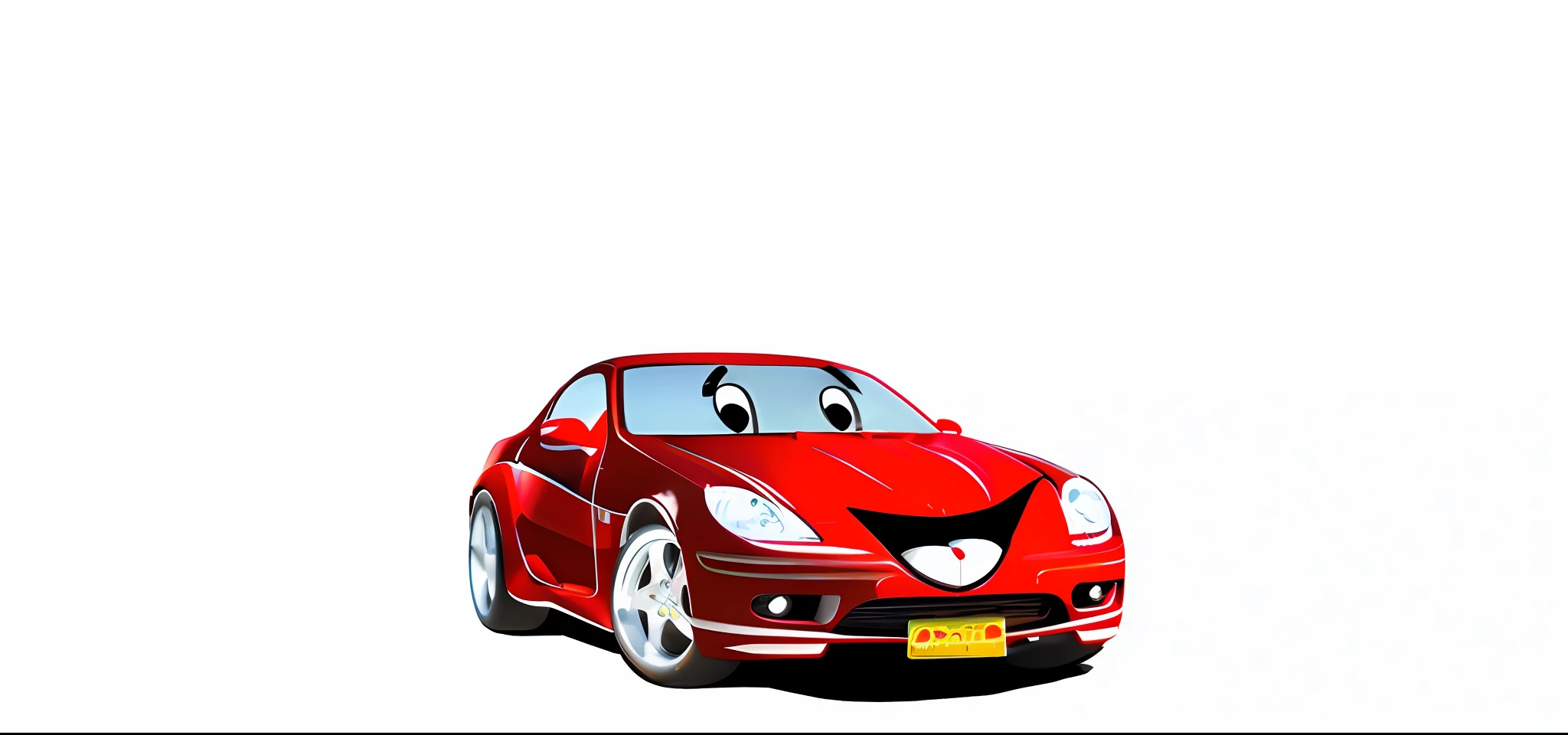 Red car, (Pixar style) (masterpiece:1.2) (bokeh) (best quality) (detailed leather) (detailed texture) (8k) (claymation) (cinematic lighting) (sharp focus