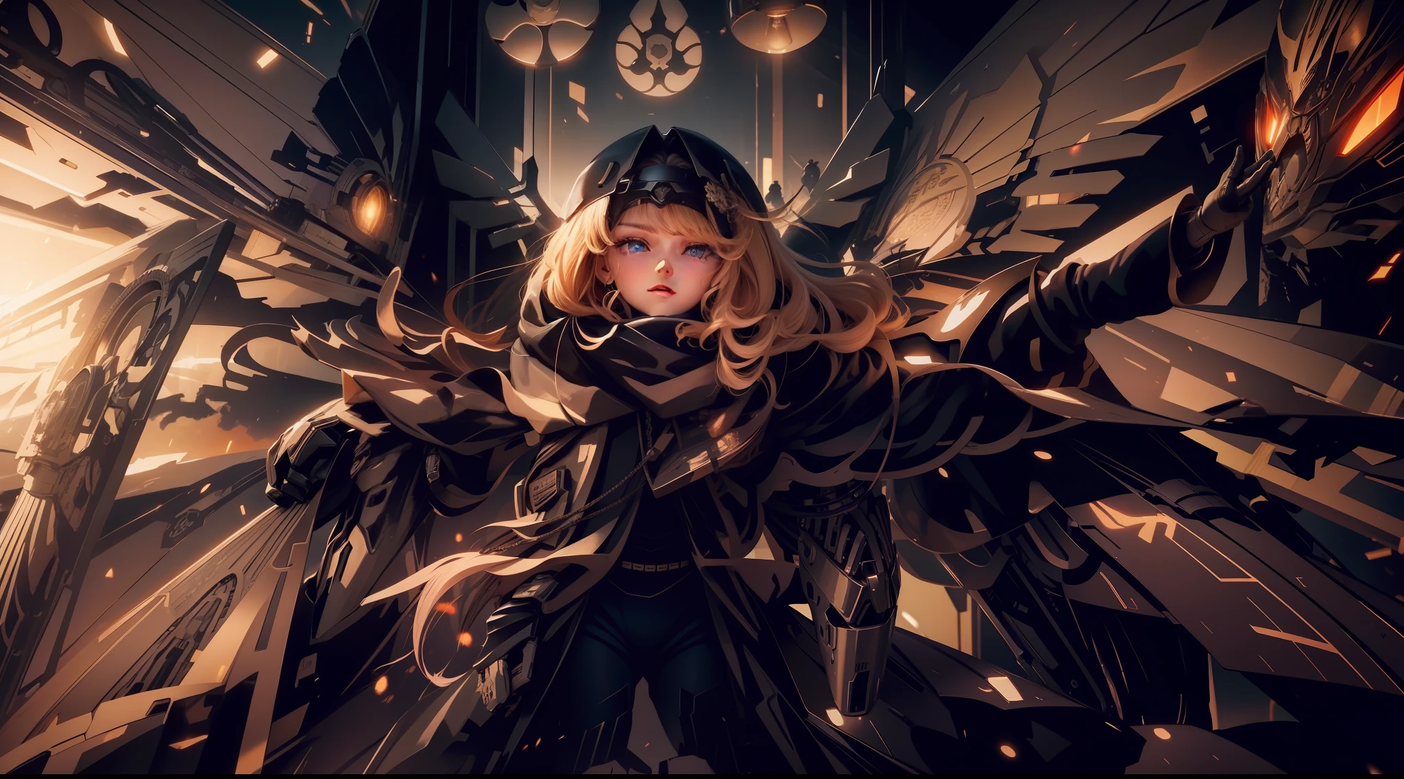 Cruel angels, highly detailed details, detailed eyes, cinematic lighting, backlit