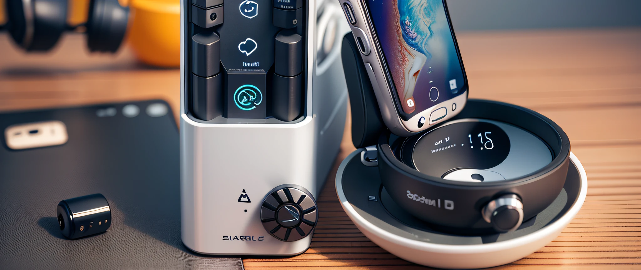 Mobile, Earphone, Desk, Gadget, Tech --auto --s2
