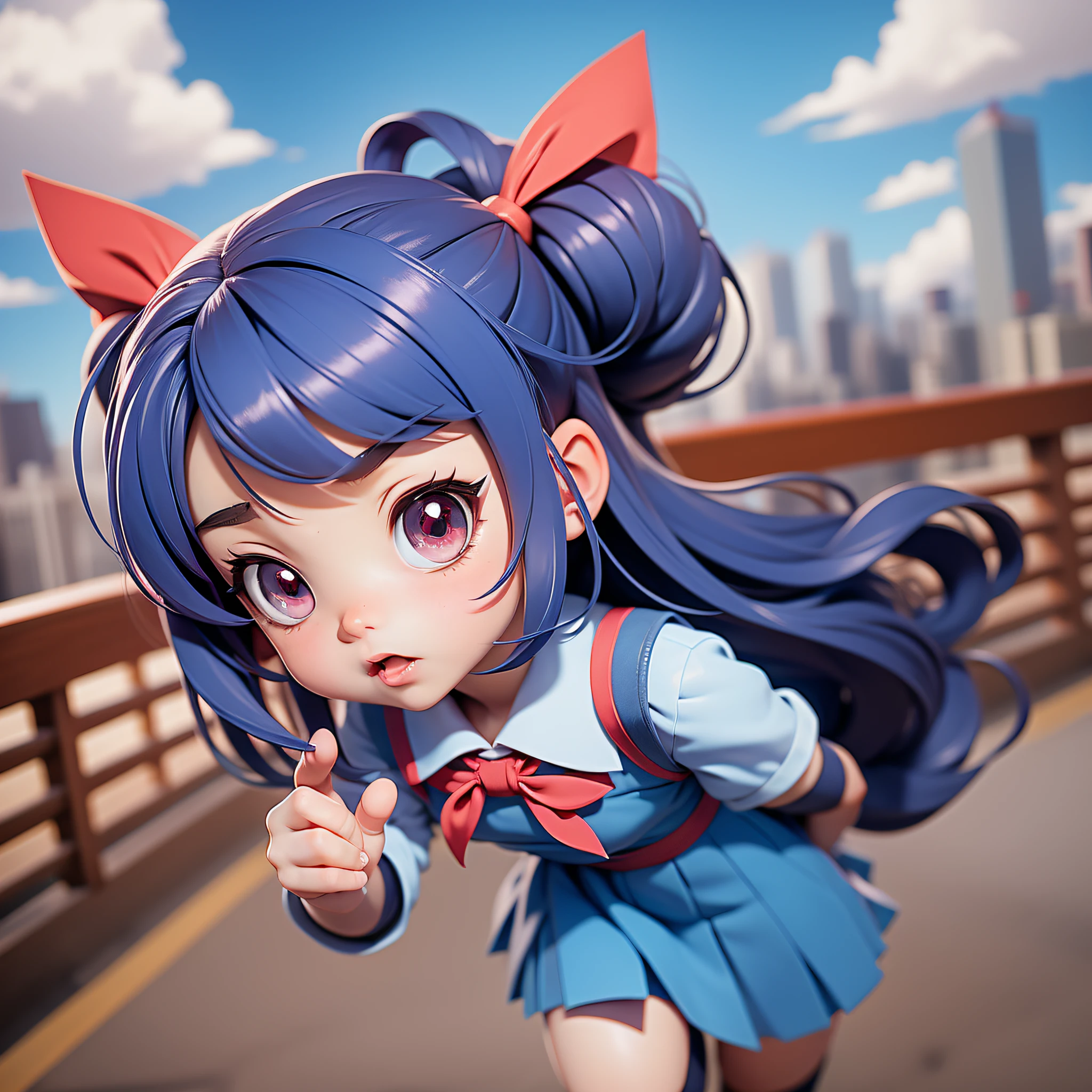 Anime girl in blue dress with red ribbon, anime girl running, young anime girl, chibi anime girl, cute!! Runt!!! Schoolgirl, Anime Girl, Schoolgirl, Girl in Uniform, Chibi Girl, Cute Anime Girl, Anime Chibi, Portrait of Cute Anime Girl, Anime Girl, Cute Schoolgirl, Anime Girl With Long Hair, Female Anime Character, Little Devilish Eyes, Little Devil, Tsundere,