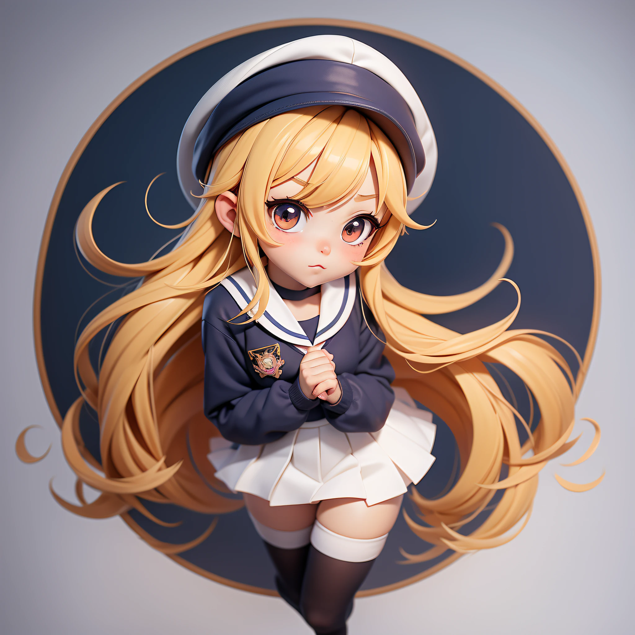 Anime Girls, Anime Girls, Young Anime Girls, Anime Girls, Cute!! Runt!!! Schoolgirl, Anime Girl, Schoolgirl, Girl in Uniform, Chibi Girl, Cute Anime Girl, Anime Chibi, Portrait of Cute Anime Girl, Anime Girl, Cute Schoolgirl, Anime Girl with Long Hair, Female Anime Character, Blonde Color, Blonde Background, No Background, White Background, Background White, Sailor Suit, White Sailor Suit, Sailor, Full Body Figure,