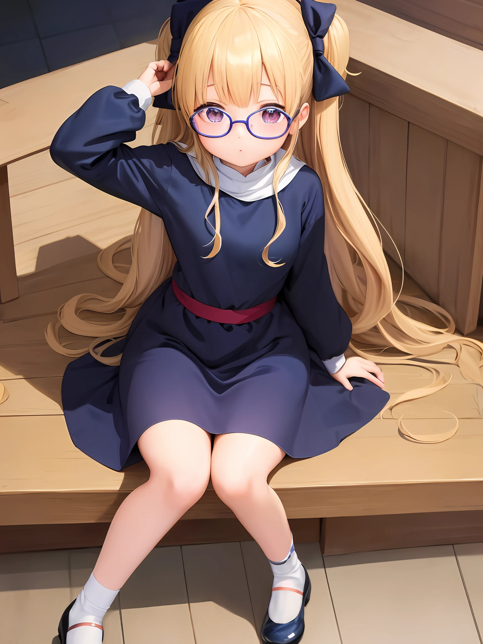 anime visual of a cute girl, small curvy ****, portrait of ****ta, **** in dress, small **** girl, portrait of an anime girl, portrait of cute anime girl, anime moe artstyle, Modern Hijab, MagijMix V5, Oversized Sweater LoRA, Strahovski Embeddings, Glasses LoRA, A pair of ggx heels LoRA, Hires Fix - Upscaler 4X Real-Esrgan. Sitting