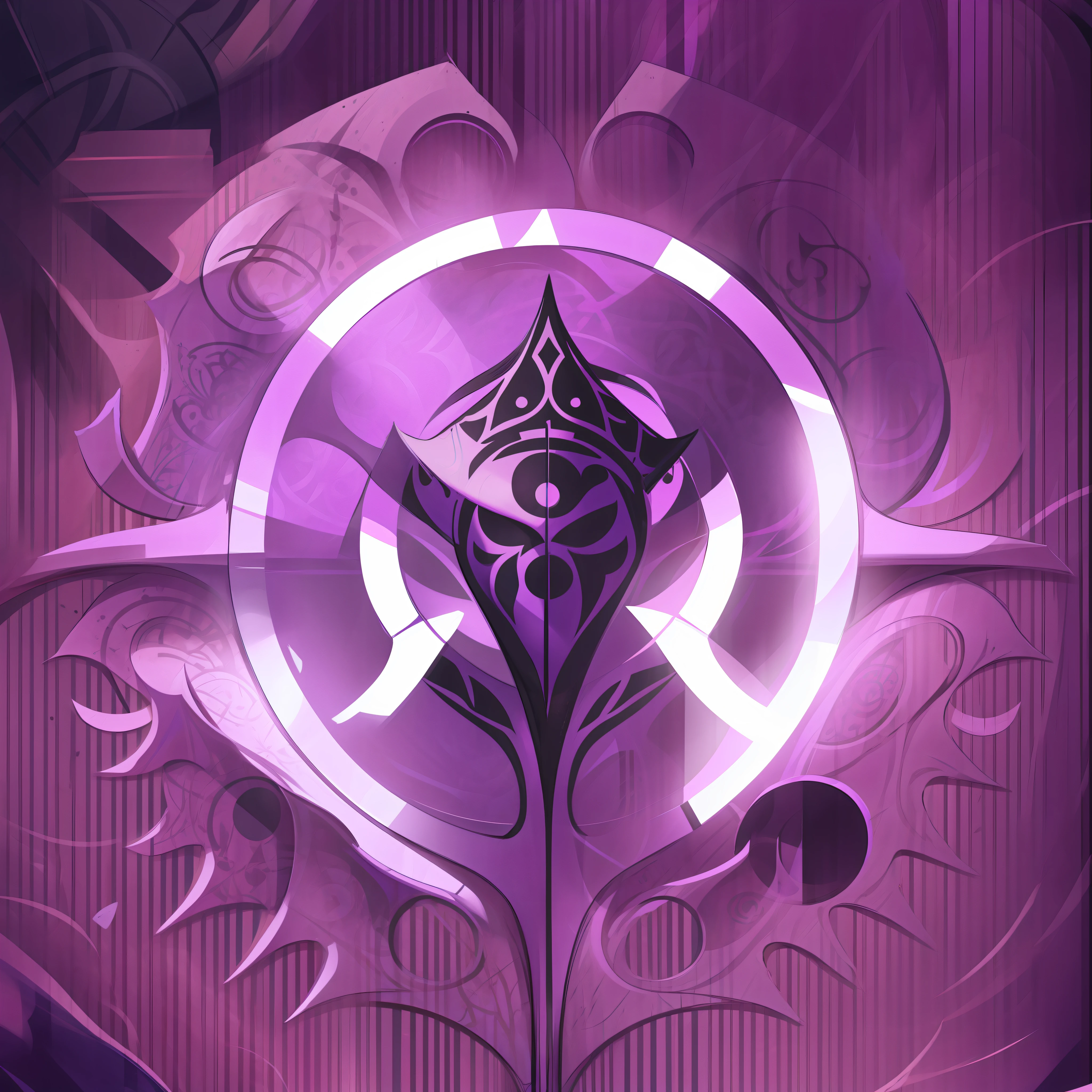 A purple ornate sigil symbol perfect for house solaire