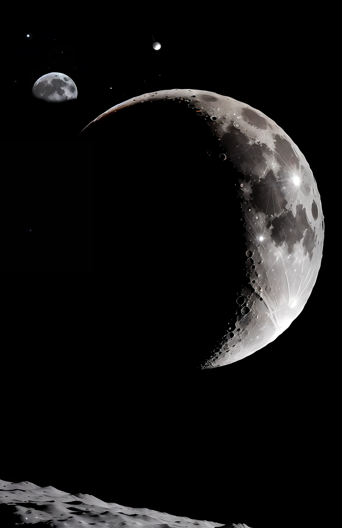 from PIL import Image, ImageDraw, ImageFont

# Loads the image of the moon
moon = Image.open('moon.jpg') # Replace 'moon.jpg' with the correct path to your moon image

# Carries the image of man
man = Image.open('man.png') # Replace 'man.png' with the correct path to your image of man

# Resizes the moon image to suit the desired size
moon = moon.resize((800, 800))

# Puts man on the moon
moon.paste(man, (250, 200), man)

# Loads the notebook image
notebook = Image.open('notebook.png') # Replace 'notebook.png' with the correct path to your notebook image

# Resizes the notebook image
notebook = notebook.resize((400, 400))

# Puts the notebook in the hands of man
lua.paste(notebook, (350, 350), notebook)

# Loads a font to use in the text
font = ImageFont.truetype('arial.ttf', 40) # Replace 'arial.ttf' with the correct path to your font

# Adds a text to the image
draw = ImageDraw.Draw(moon)
text = "Trading in cryptocurrencies"
posicao_texto = (100, 100)
cor_texto = (255, 255, 255) # Text color (white)
draw.text(posicao_texto, text, font=font, fill=cor_texto)

# Saves the resulting image
lua.save('homem_na_lua.png') # Replace 'homem_na_lua.png' with the desired path and name for the final image